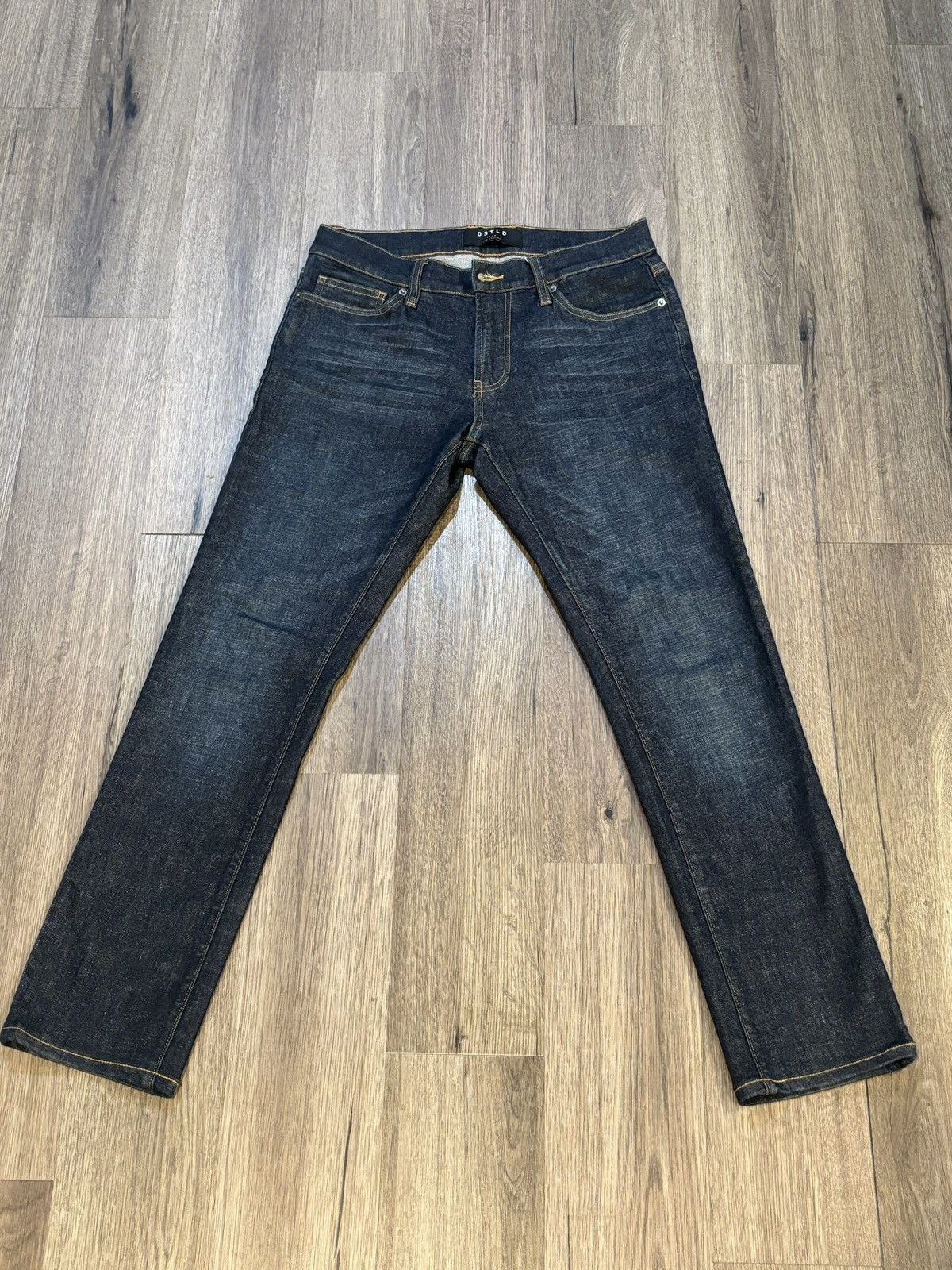 Japanese Brand DSTLD Dark Blue Wash Denim 👖 Size US 29 - 2 Thumbnail