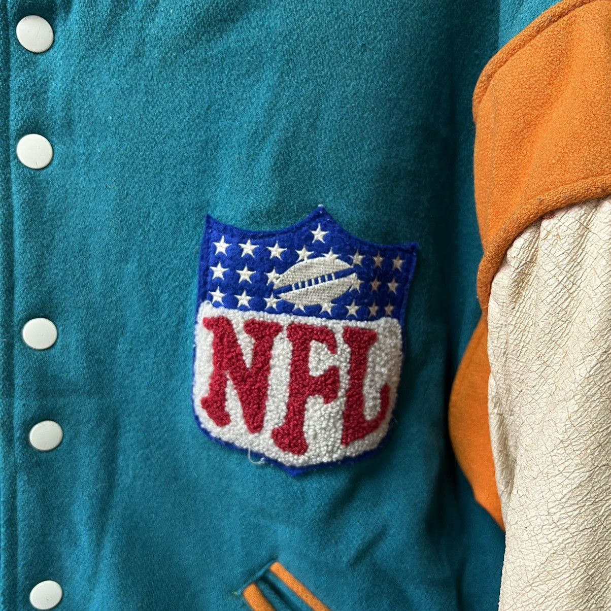 NFL × Vintage Vintage Miami Dolphins NFL Turquoise Blue Heavyweight Jacket Size US S / EU 44-46 / 1 - 4 Thumbnail