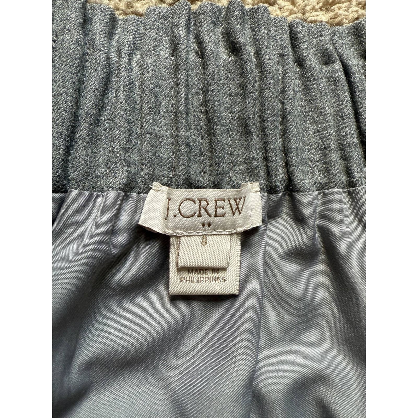 J.Crew J. Crew Wool blend Sidewalk Mini Skirt Gray Women's Size 8 Size 30" / US 8 / IT 44 - 5 Thumbnail