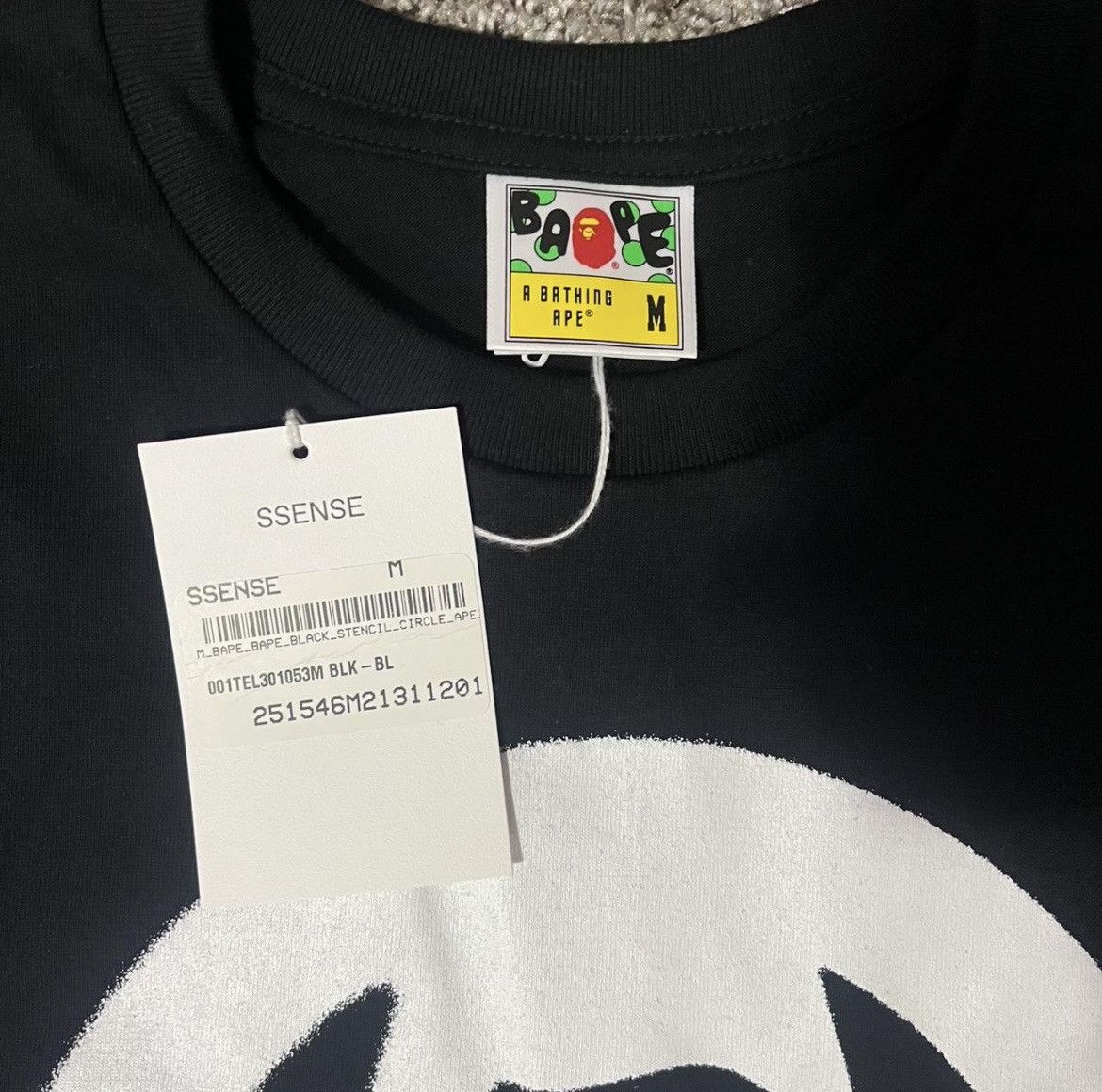 Bape Bape - Black Stencil Circle Ape Face Size US M / EU 48-50 / 2 - 4 Thumbnail