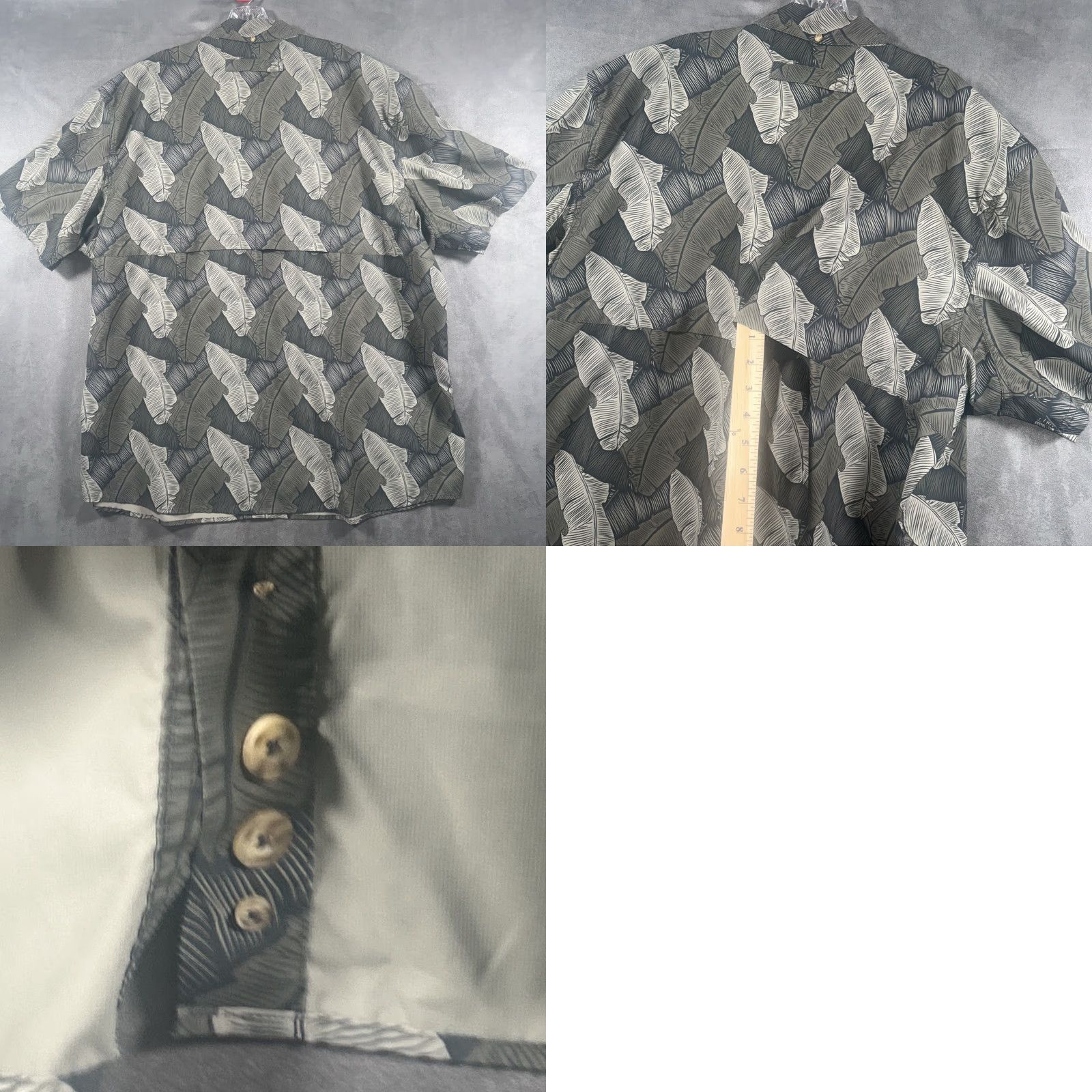 CO Duluth Untucked Button-Up Mens 2XL Short Sleeve Floral Green Button-Down Shirt Size US 39 - 8 Thumbnail