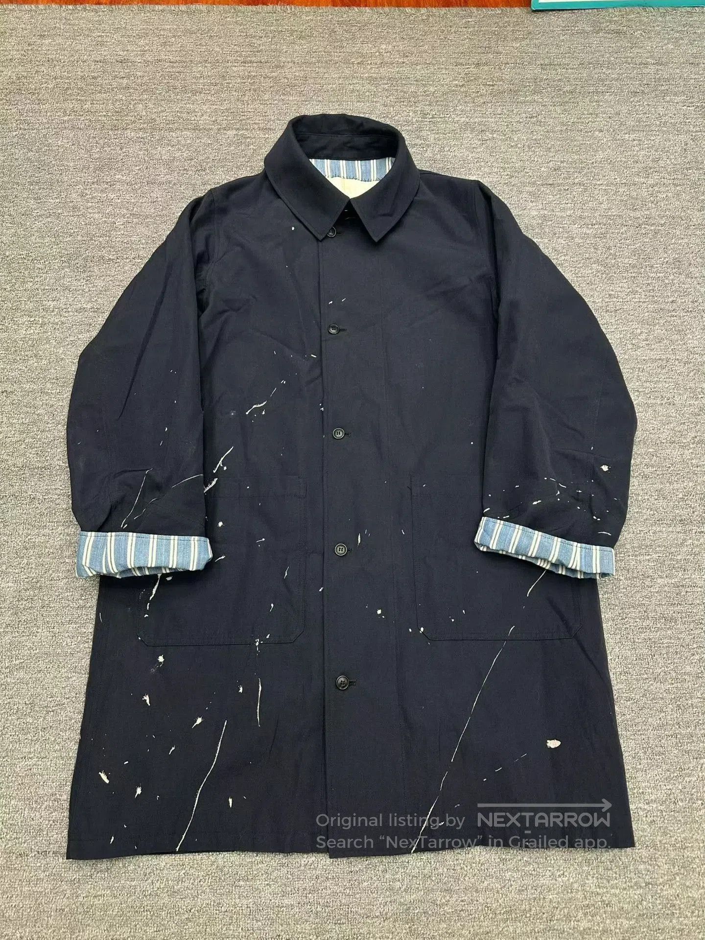 Visvim visvim 20AW Dark Blue Paint Splatter Coat. Size US L / EU 52-54 / 3 - 1 Thumbnail
