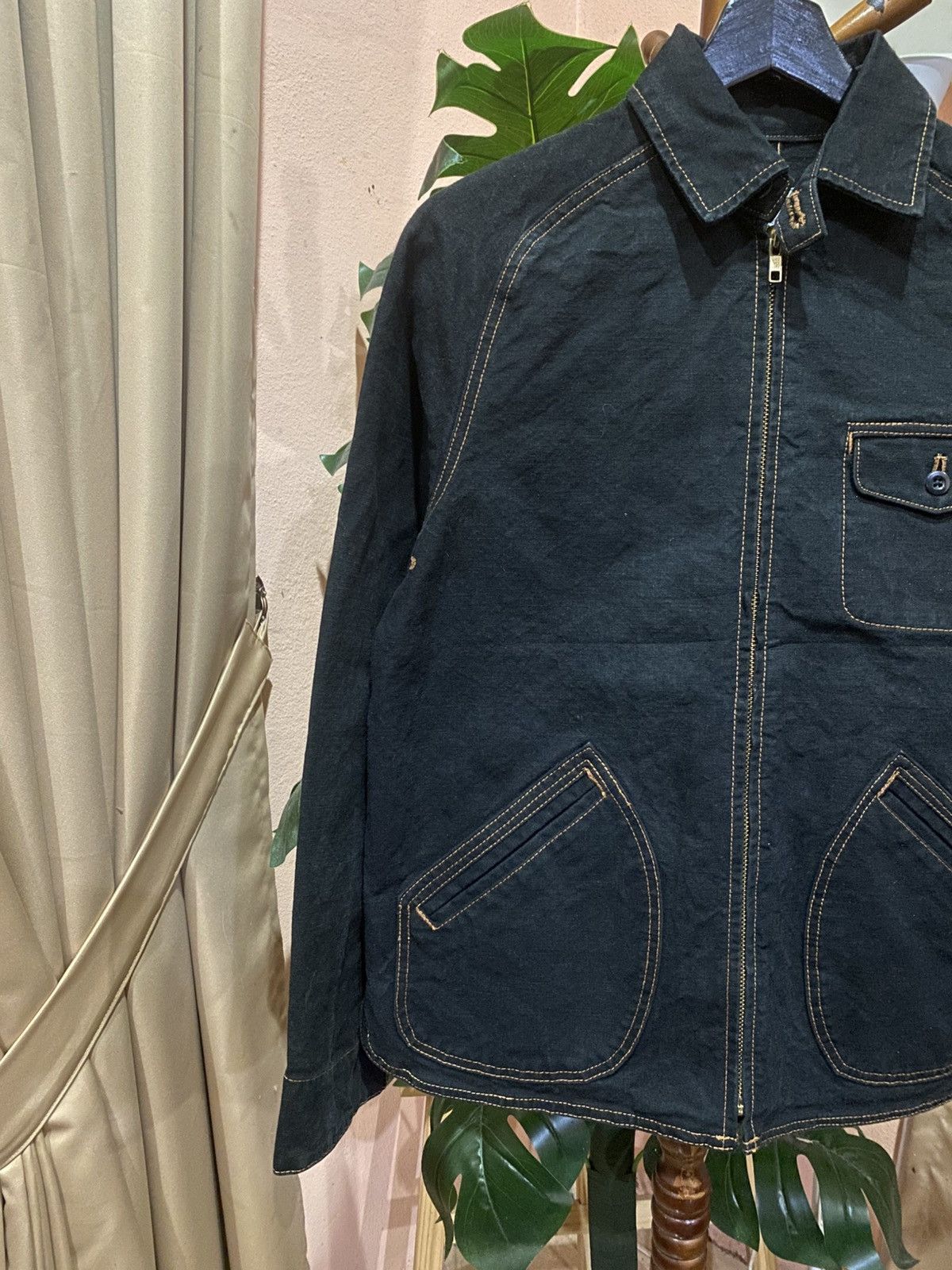 United Arrows United Arrows Pink Label Black Contrast Stitch Utility Jacke Size US S / EU 44-46 / 1 - 5 Thumbnail