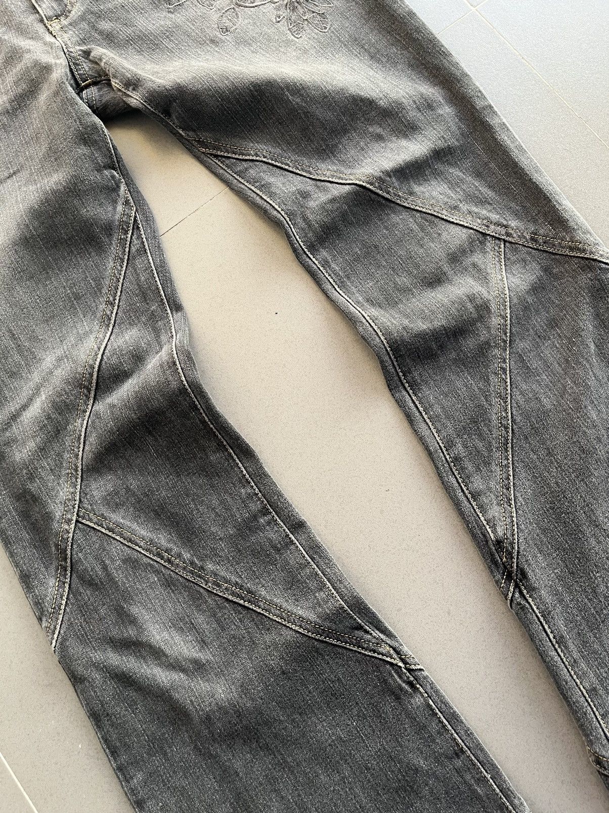 Tornado Mart Japanese Mer-Lassette Denim Flare Punk Style Boot Cut Pants Size US 29 - 4 Thumbnail