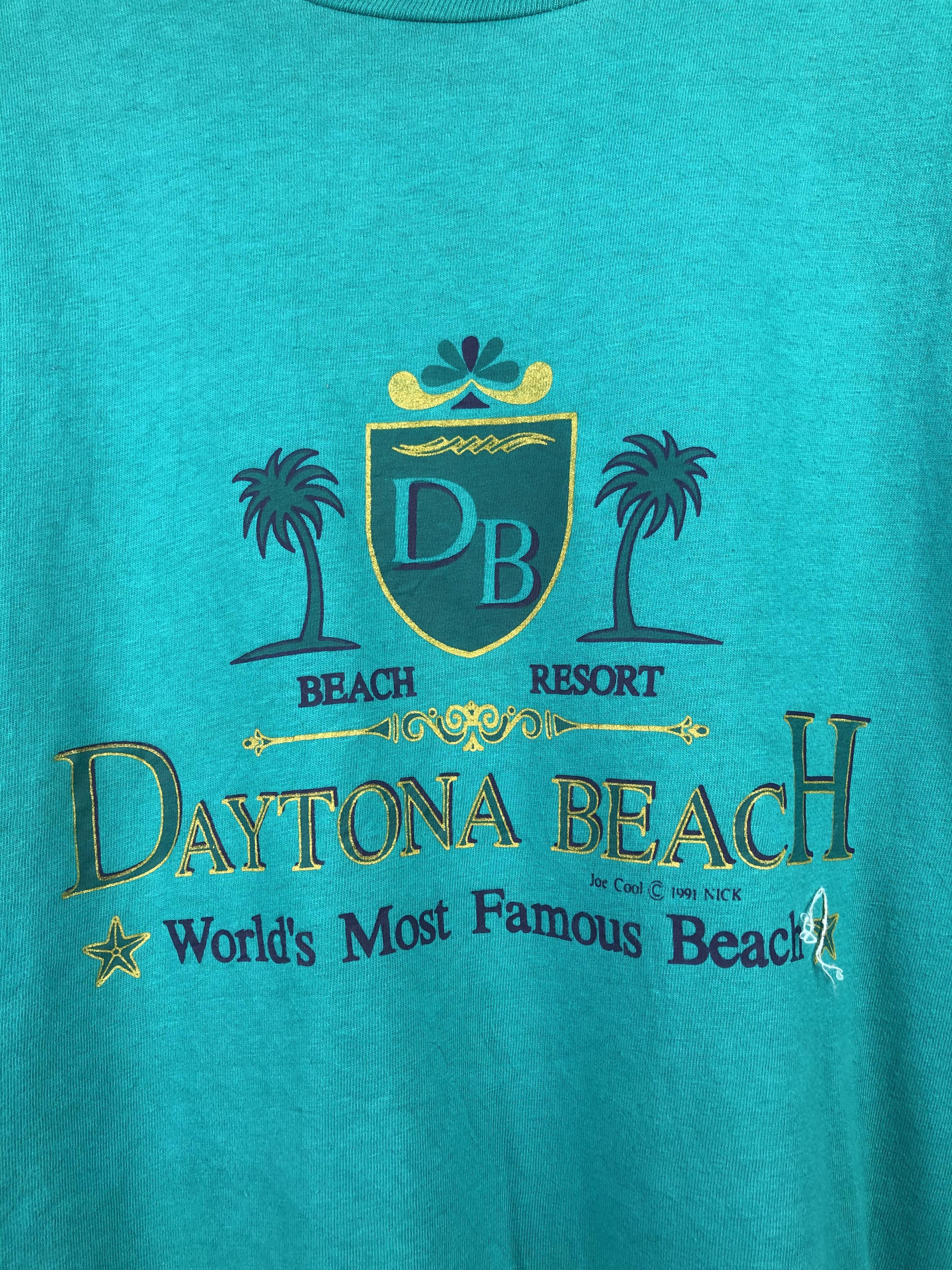 Hanes Vintage 90s Daytona Beach T Shirt TA0349 Size US XL / EU 56 / 4 - 7 Thumbnail