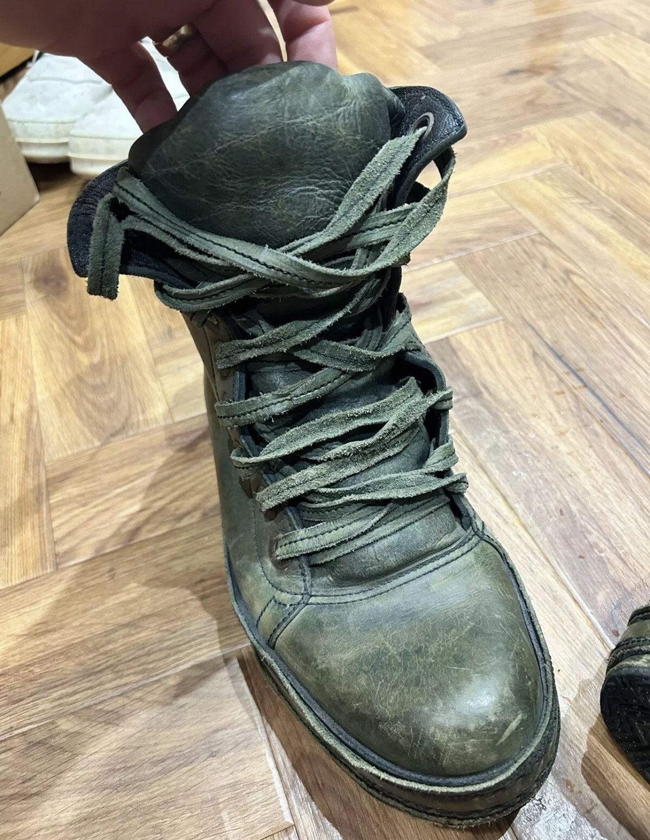 James Kearns James Kearns Handmade Green Horse Leather UK Size 9 Size US 9 / EU 42 - 7 Thumbnail
