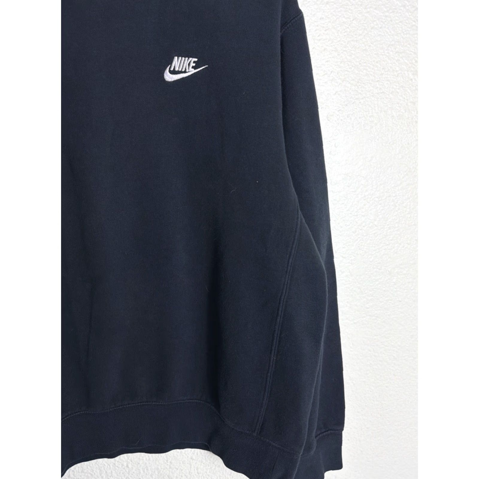 Nike Nike Sportswear Crewneck Sweatshirt Men M Black Logo Cotton Blend Fleece Pullover Regular Fit BV2662-010 Size US M / EU 48-50 / 2 - 5 Thumbnail