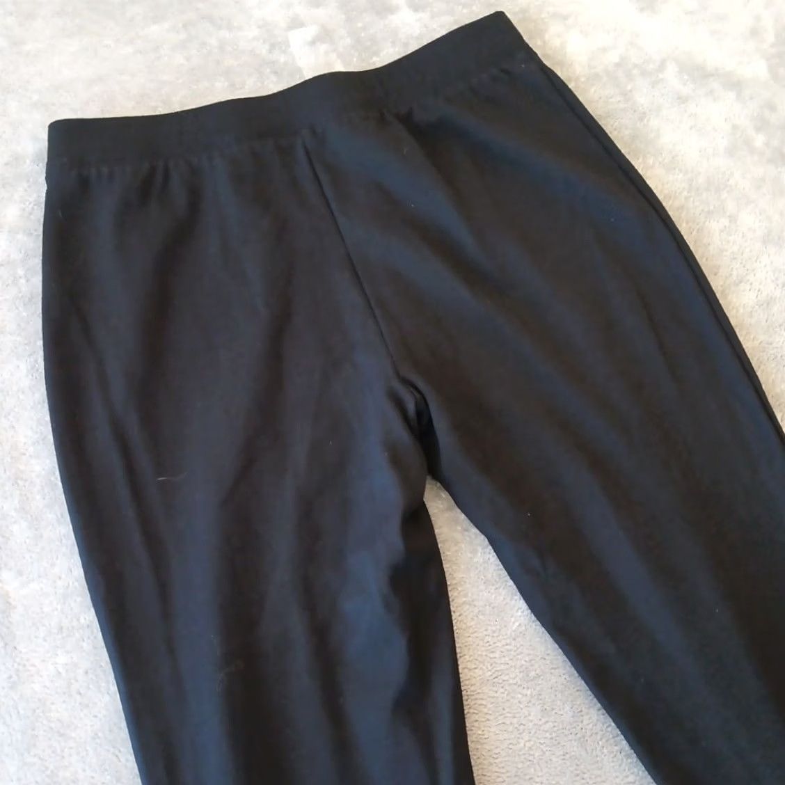 Talbots Talbots Pants Womens Medium Black Skinny Ankle Zip Pull On 30 In 27 In Inseam 30x27 Regular Stretch Elastic Waist Casual Modern Shape Ladies R ight? Size 32" / US 10 / IT 46 - 7 Thumbnail