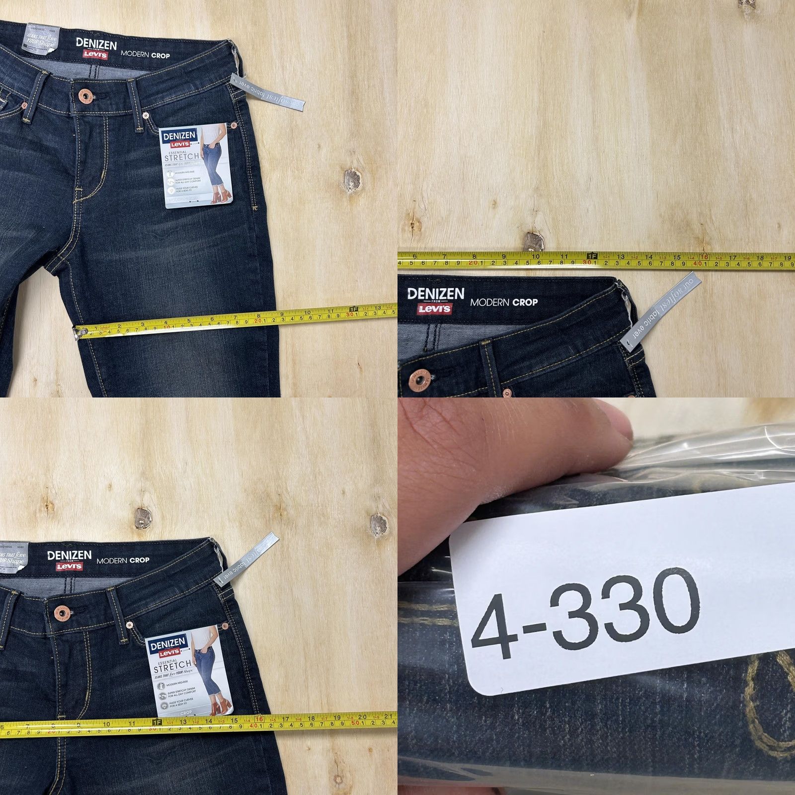 Denizen DENIZEN from Levi's Jeans Womens 2 Dark Wash Slim Stretch Denim Crop Size 26" / US 2 / IT 38 - 8 Thumbnail