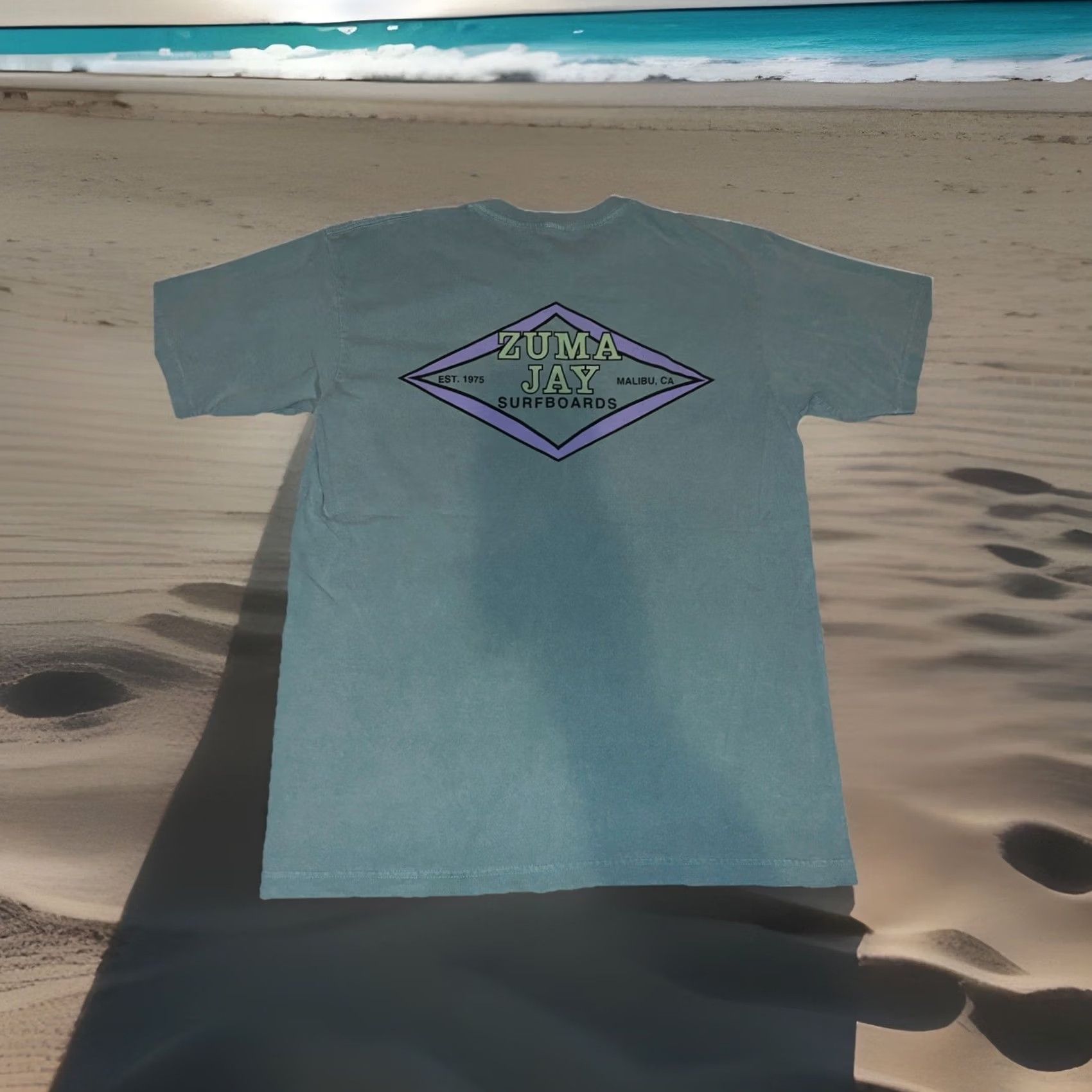 Logo 7 Zuma Jay Surfboards Malibu Vintage Shirt Small Green Size US S / EU 44-46 / 1 - 2 Thumbnail