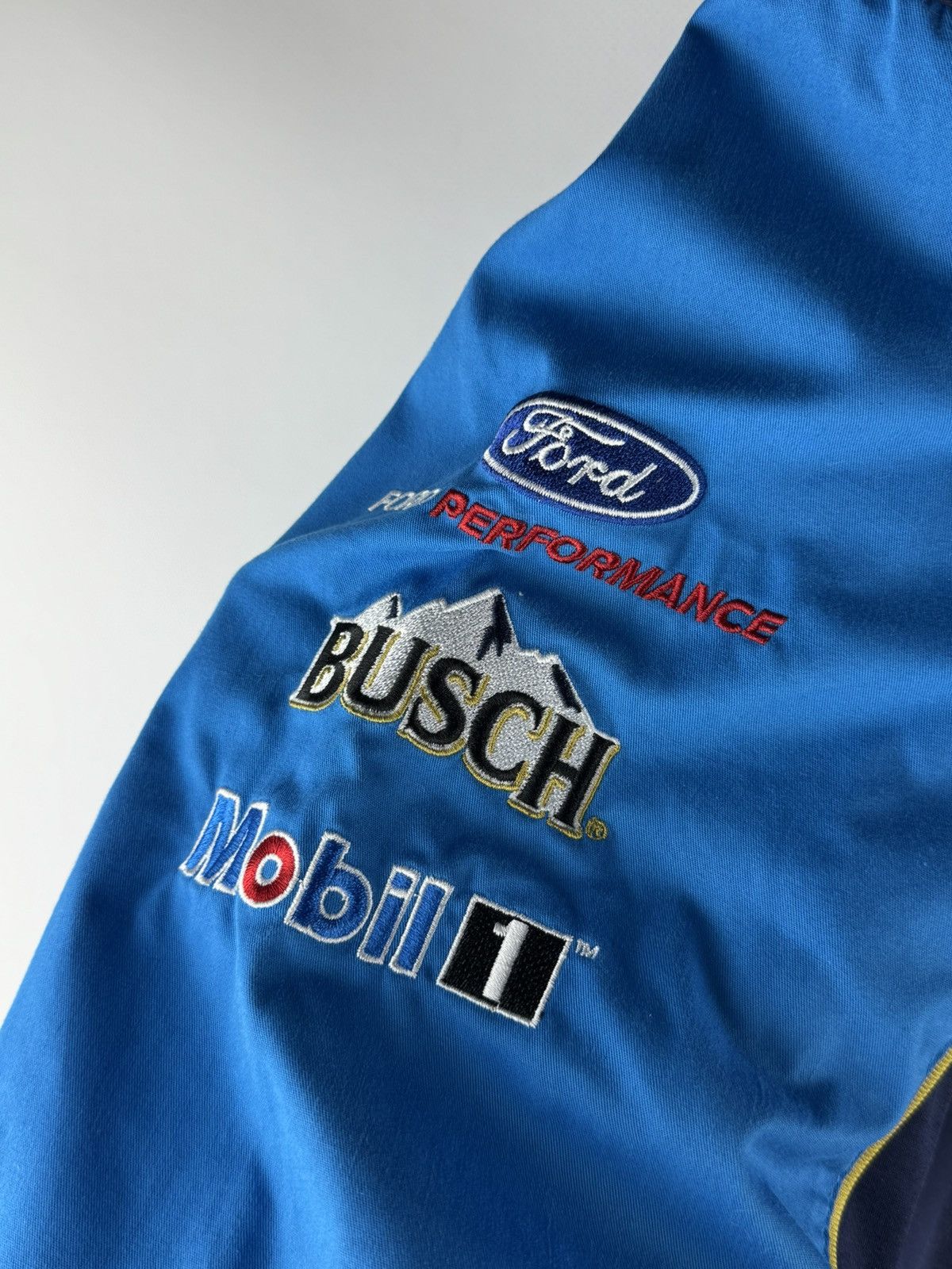 NASCAR NASCAR Kevin Harvick JH Design Navy/Blue Busch Beer Shirt Size US XL / EU 56 / 4 - 5 Thumbnail