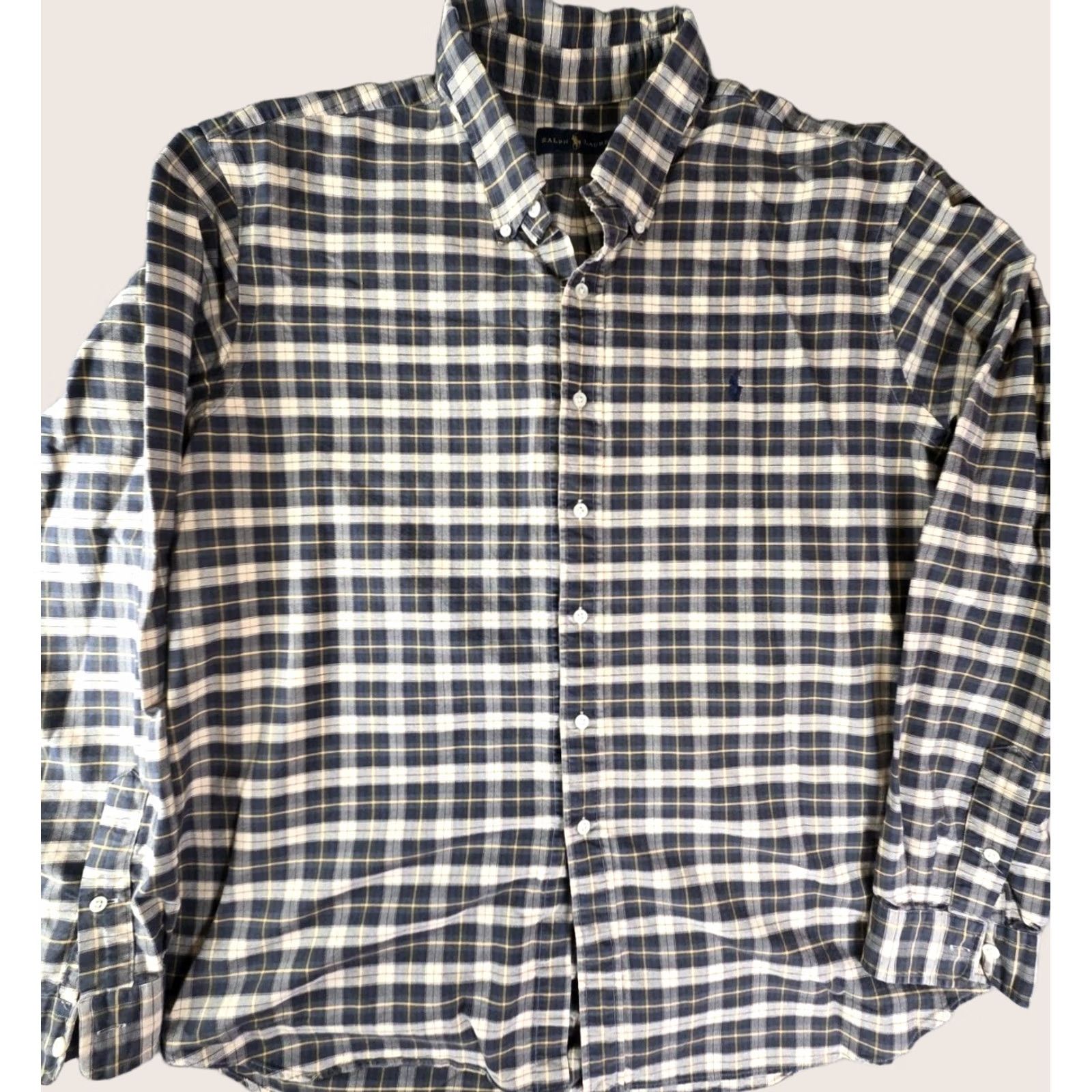 Ralph Lauren Ralph Lauren Shirt Mens 2XL Flannel Multicolor Plaid Button-Down Long Sleeve Button-Up Regular Size US XXL / EU 58 / 5 - 1 Thumbnail