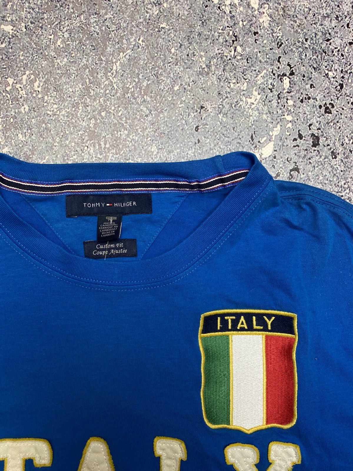 Tommy Hilfiger × Vintage 💥Y2K TOMMY HILFIGER ITALY BIG LOGO T-SHIRT Size US M / EU 48-50 / 2 - 9 Thumbnail