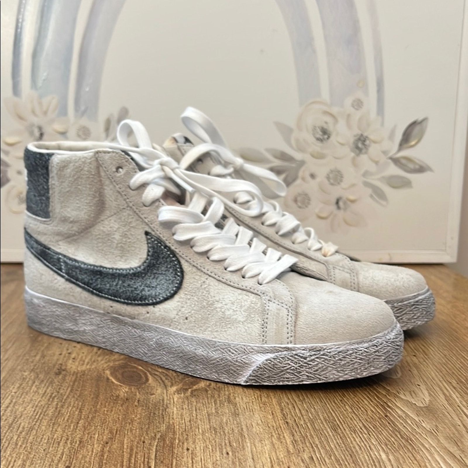 Nike Nike Zoom Blazer Mid Premium SB Faded Pack Grey Fog Black Size US 9.5 / IT 39.5 - 2 Thumbnail
