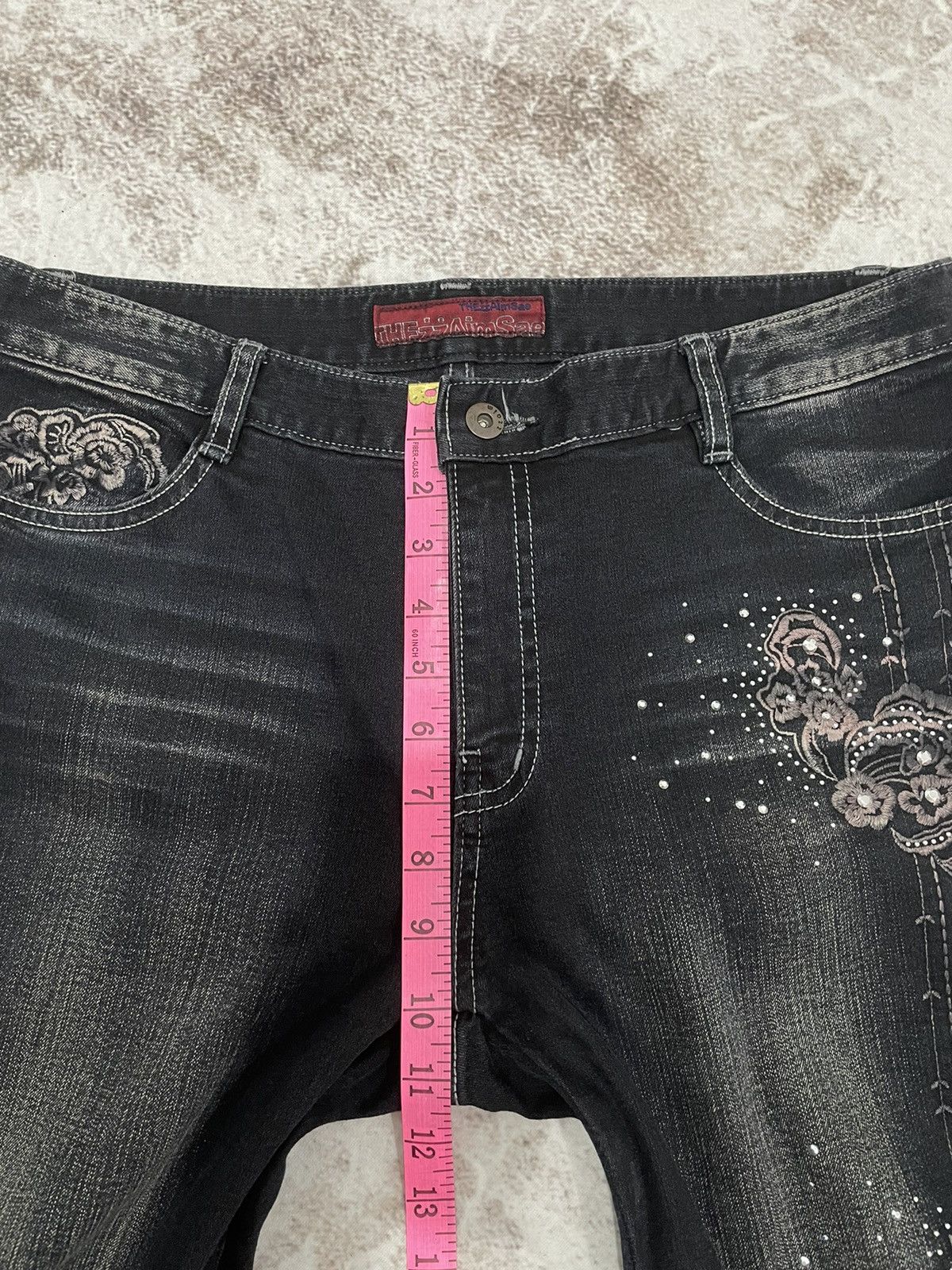 Japanese Brand Vintage Y2K Tribal Flare Denim Pants Size US 33 - 16 Thumbnail