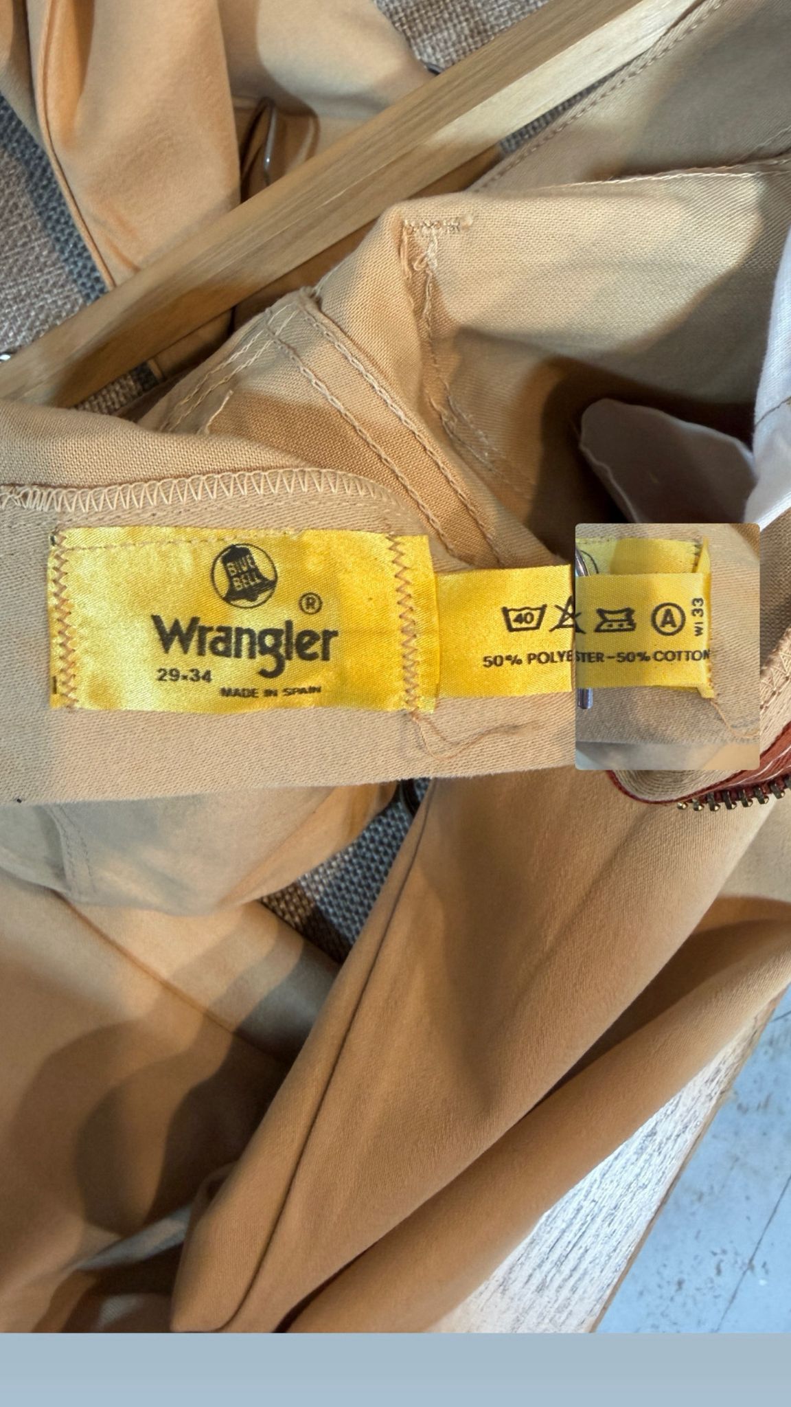 Wrangler Vintage 70s Wrangler Blue Bell bell bottoms deadstock pants Size 29" - 11 Thumbnail