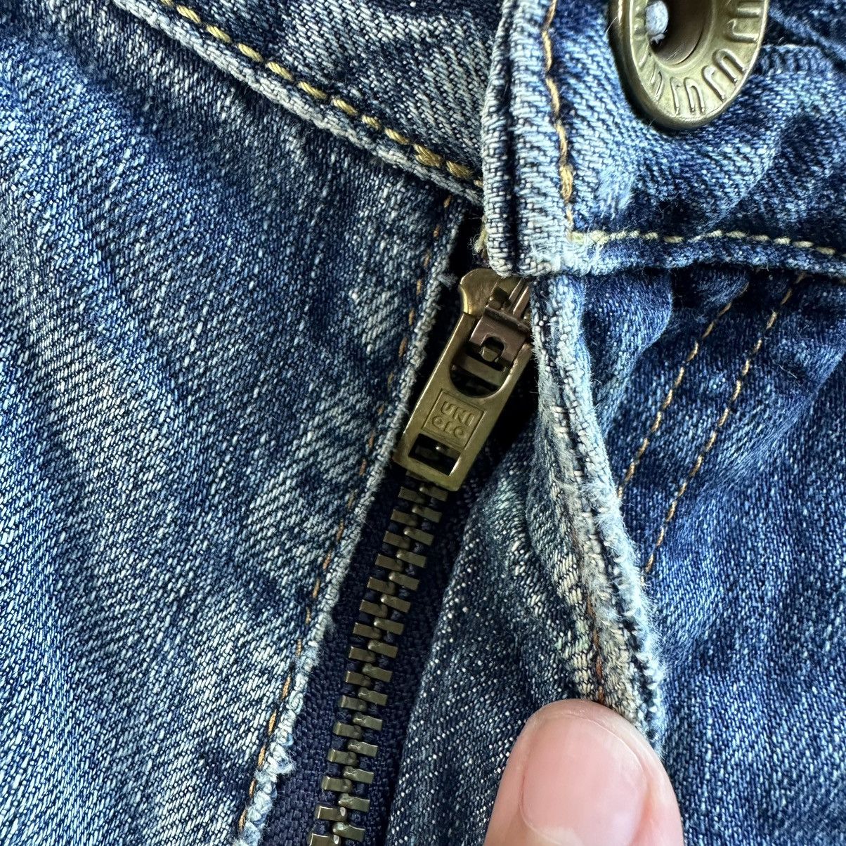 Japanese Brand Vintage Japanese Distressed Faded Jean Denim Pant W34 Size US 34 / EU 50 - 7 Thumbnail