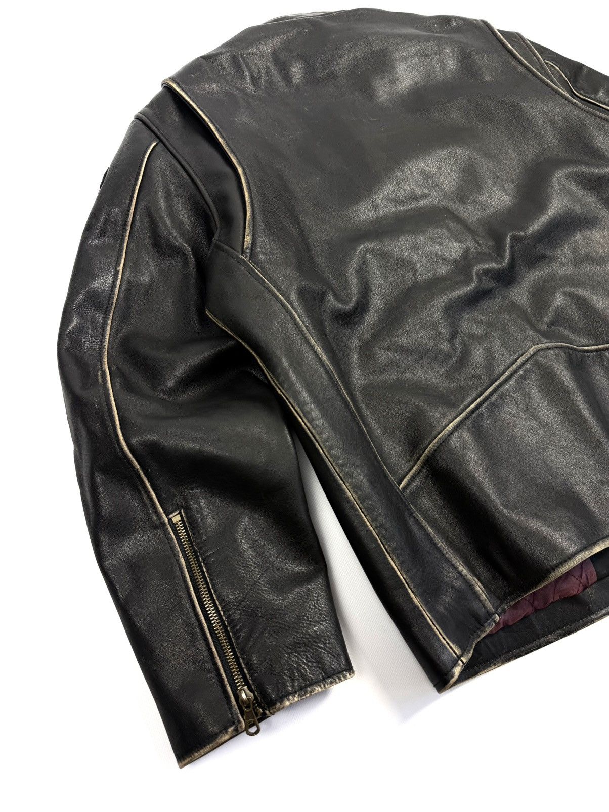 Golden Bear Golden Bear Vintage Lodi Leather Moto Jacket Mission Control Size US L / EU 52-54 / 3 - 15 Thumbnail