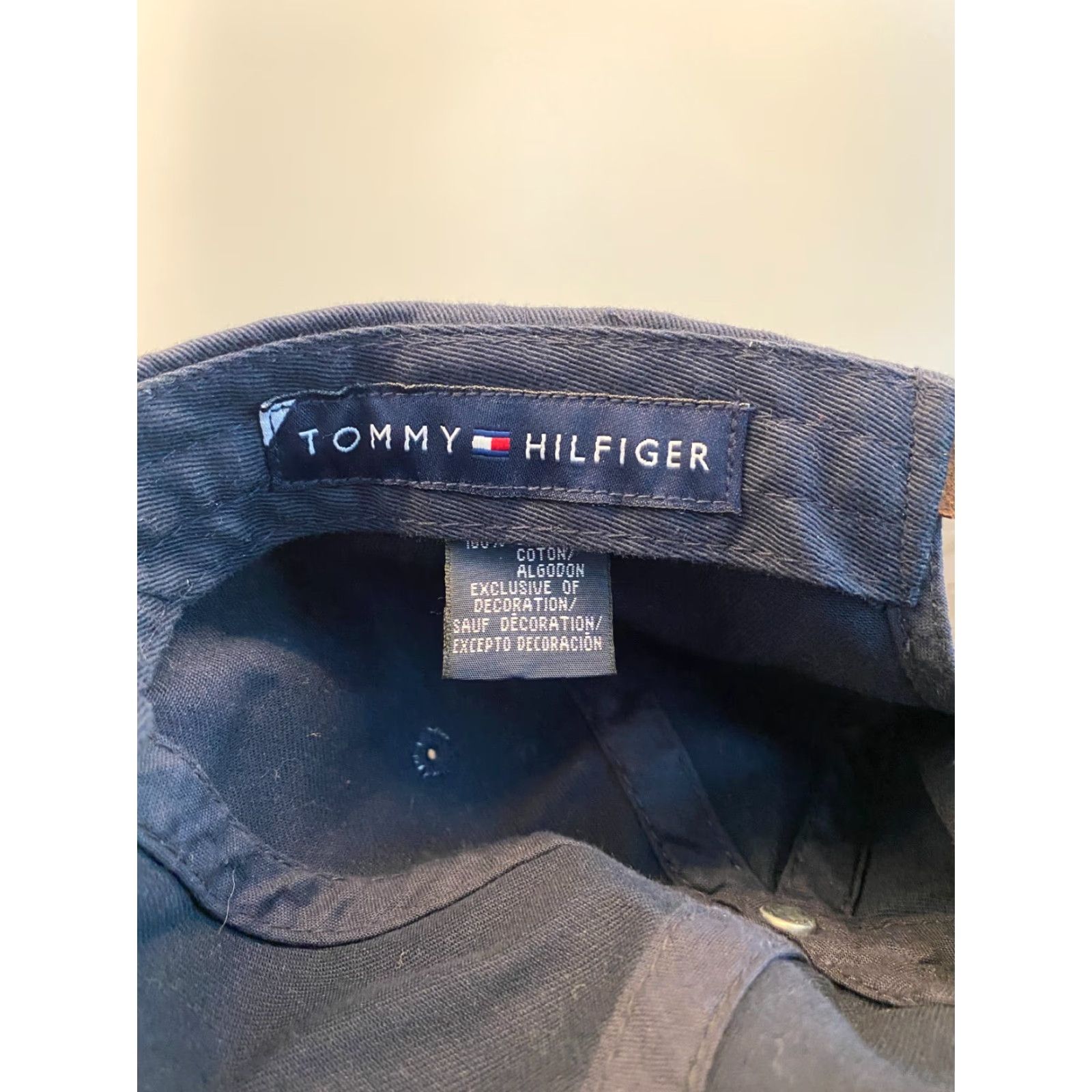 Tommy Hilfiger Tommy Hilfiger Hat Adult One Size Blue Adjustable Twill Embroidered Strapback Mens Size ONE SIZE - 7 Thumbnail