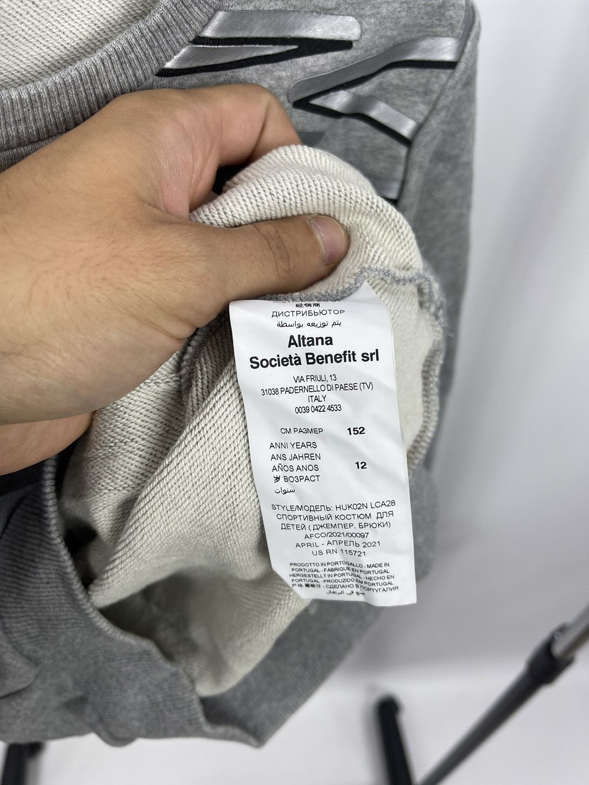 Moschino Moschino Teen Sports Suit Grey Size 152 cm (12 years) Size US XS / EU 42 / 0 - 4 Thumbnail