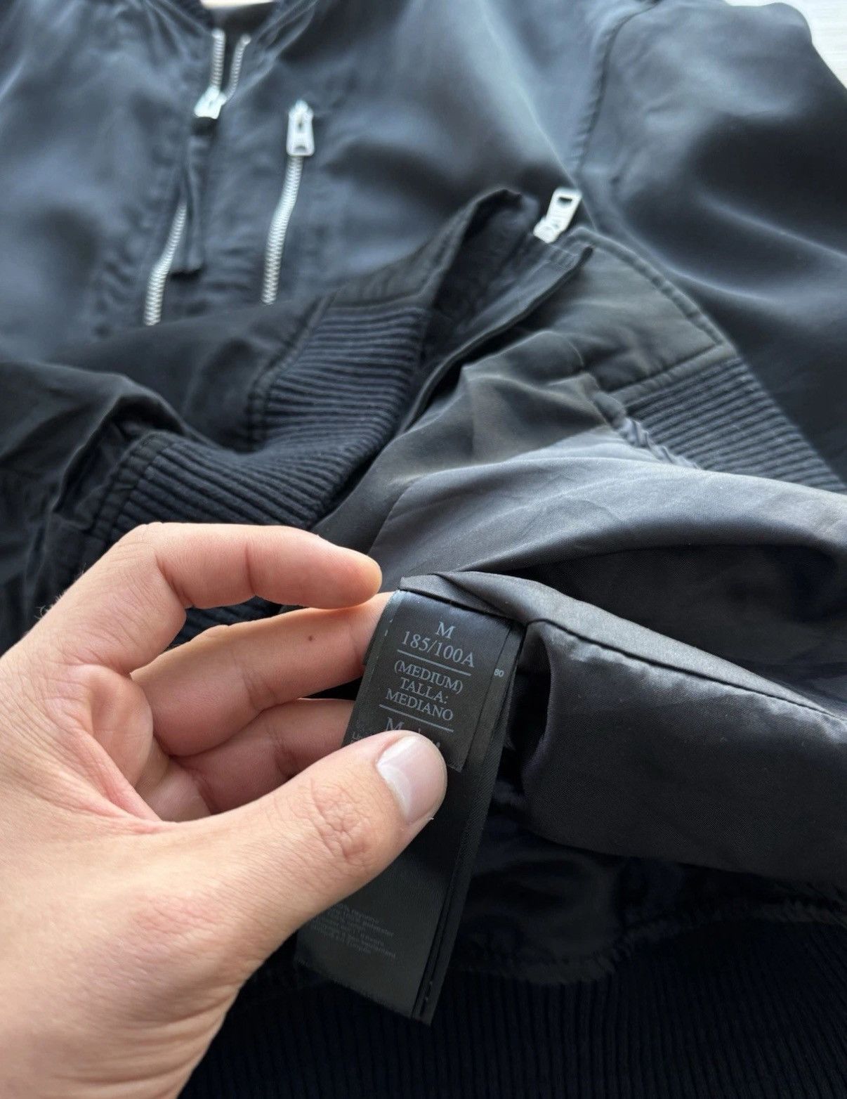 Allsaints All saints Polyester Nova Bomber Black Men’s Jacket Size M Size US M / EU 48-50 / 2 - 8 Thumbnail