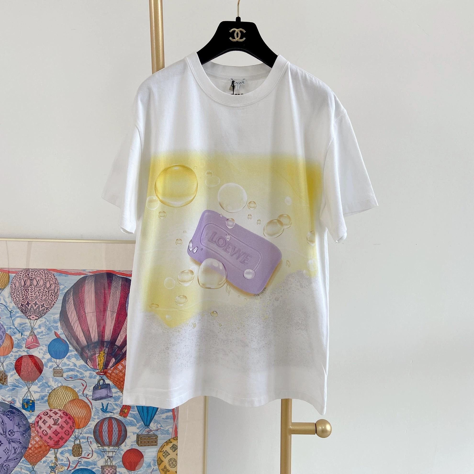 Loewe Multi Color Soap Bubble Print Short Sleeve Tee Size US S / EU 44-46 / 1 - 2 Thumbnail