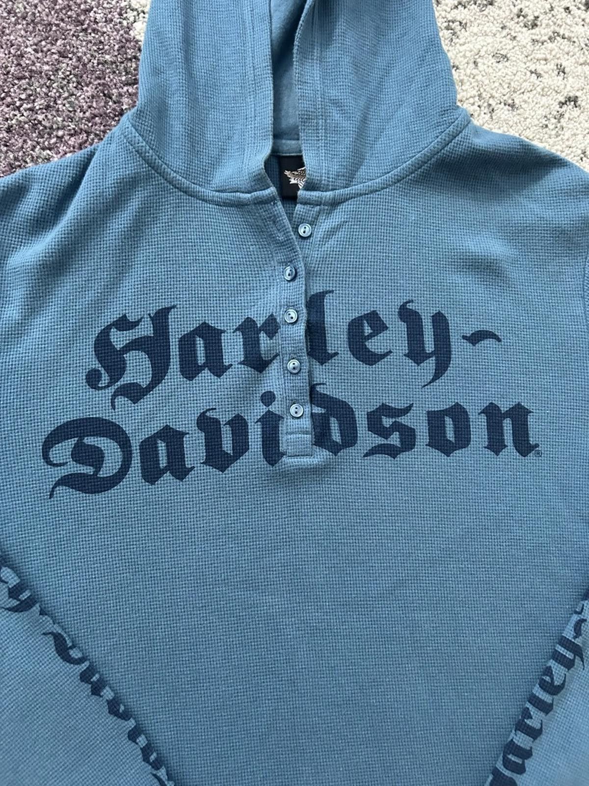Harley Davidson Harley-Davidson Y2K Hooded Pullover Size L / US 10 / IT 46 - 2 Thumbnail