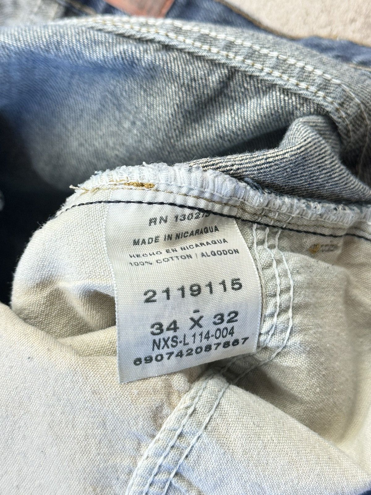 Japanese Brand × Lee × Levi's Vintage Clothing Vintage Lee Bootcut Jeans 32x31 Distressed Boro Repair Patch Size US 32 / EU 48 - 8 Thumbnail