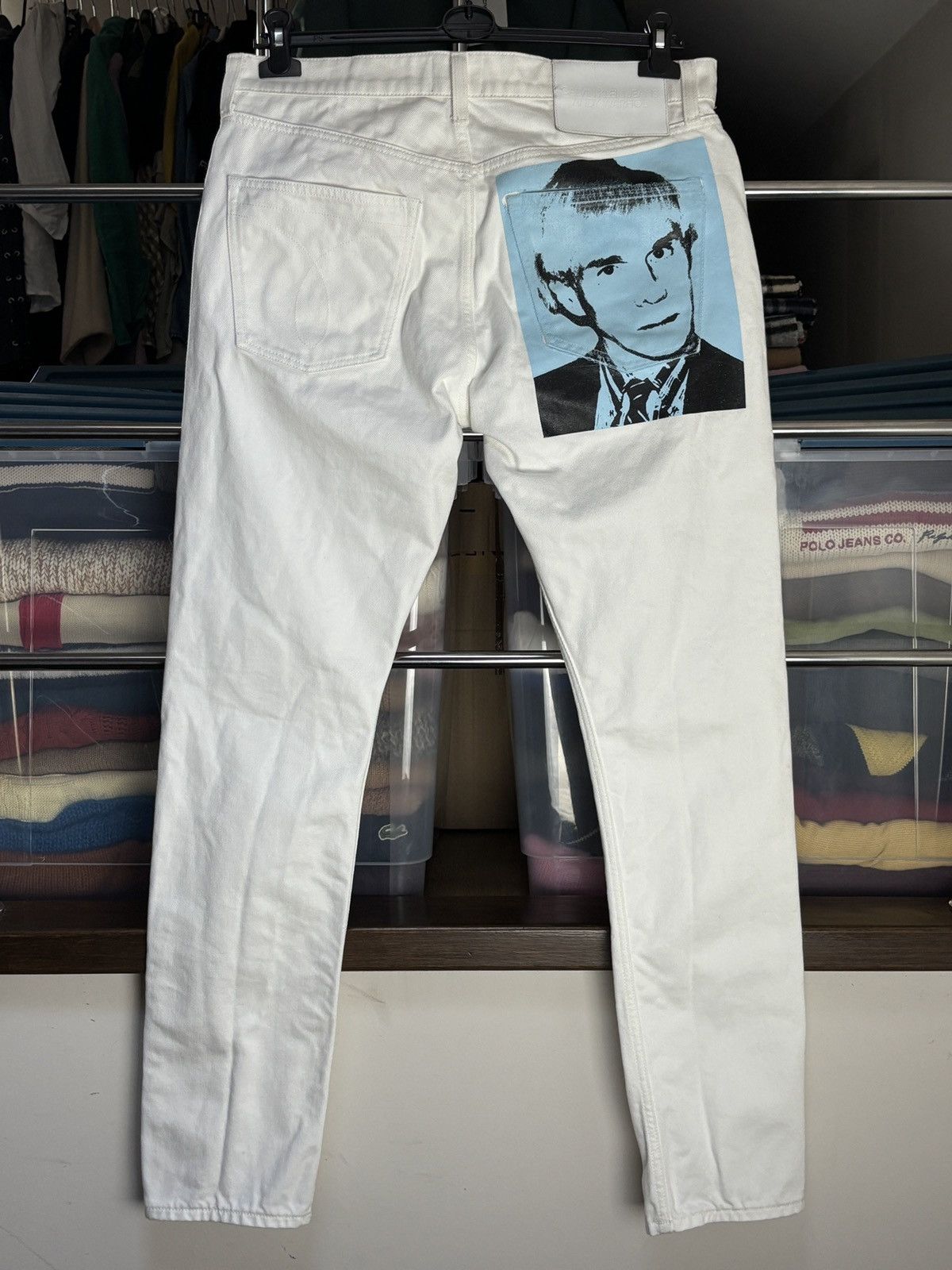 Calvin Klein 205W39NYC Calvin Klein x Andy Warhol Portrait Vintage Jeans Pants Rare Size US 33 - 1 Thumbnail