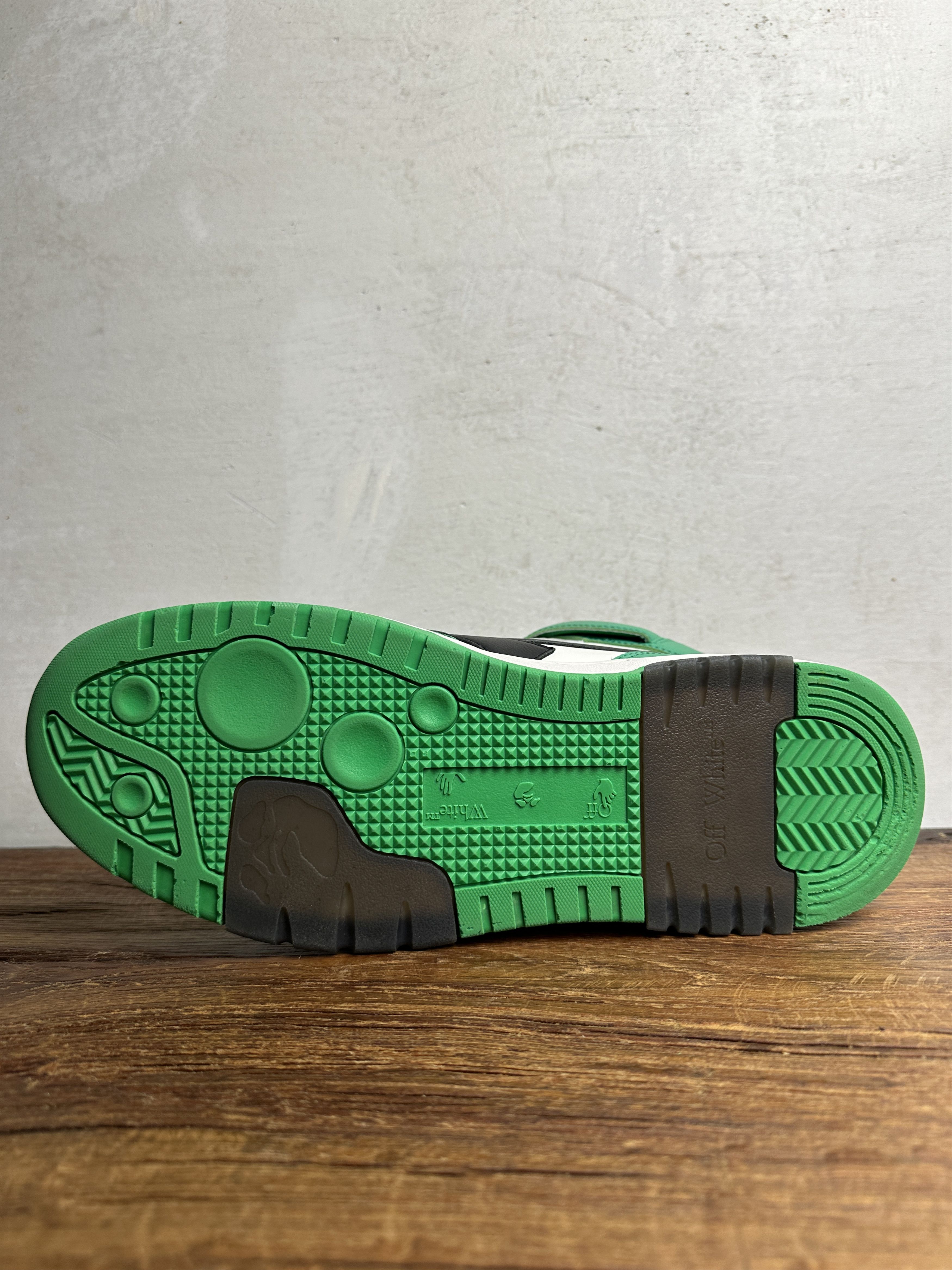 Off-White OFF-WHITE OUT OF OFFICE MID TOP LEA in green Size US 11 / EU 44 - 5 Thumbnail