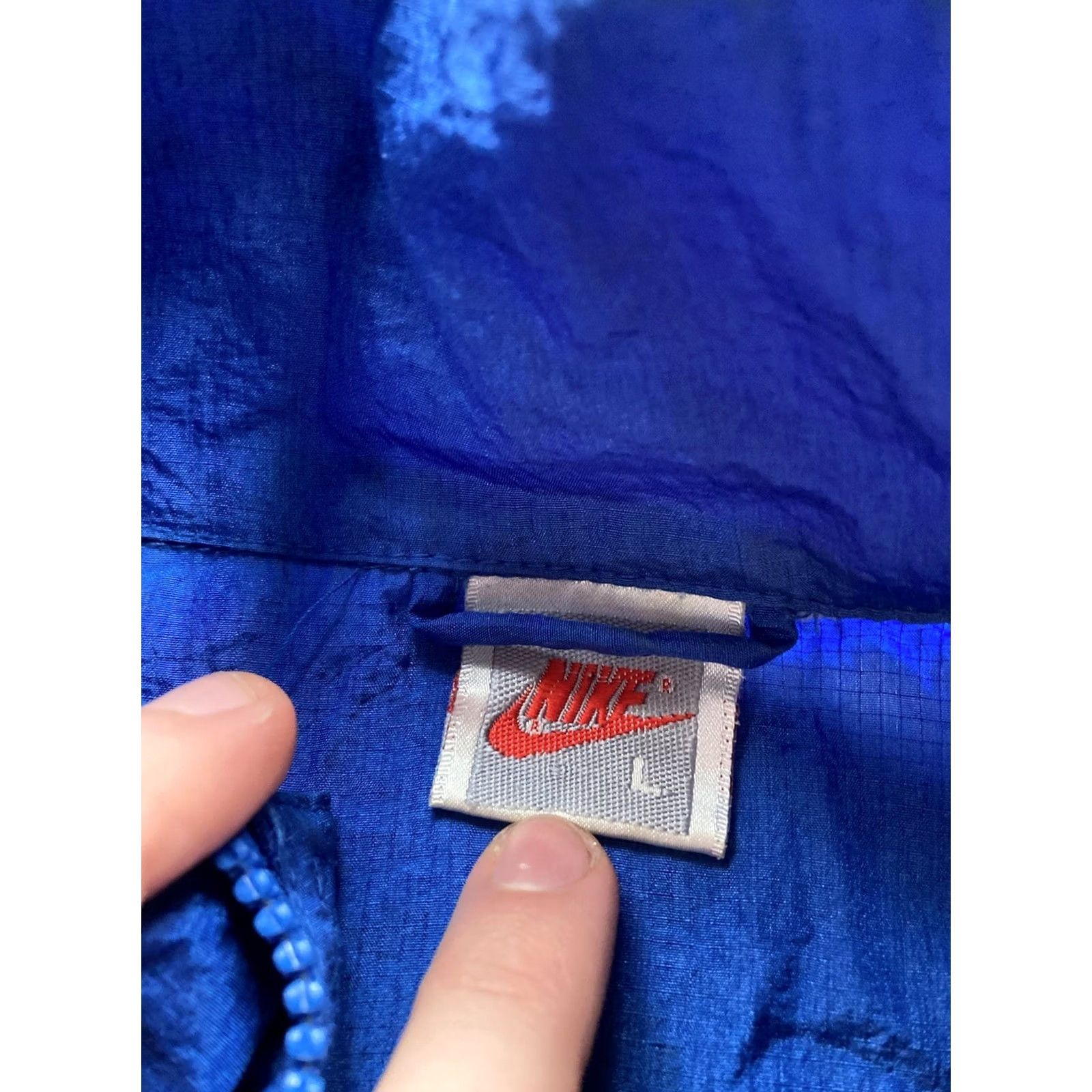 Nike VINTAGE Nike Jacket Mens Large Blue Anorak Windbreaker Retro 90s Size US L / EU 52-54 / 3 - 6 Thumbnail