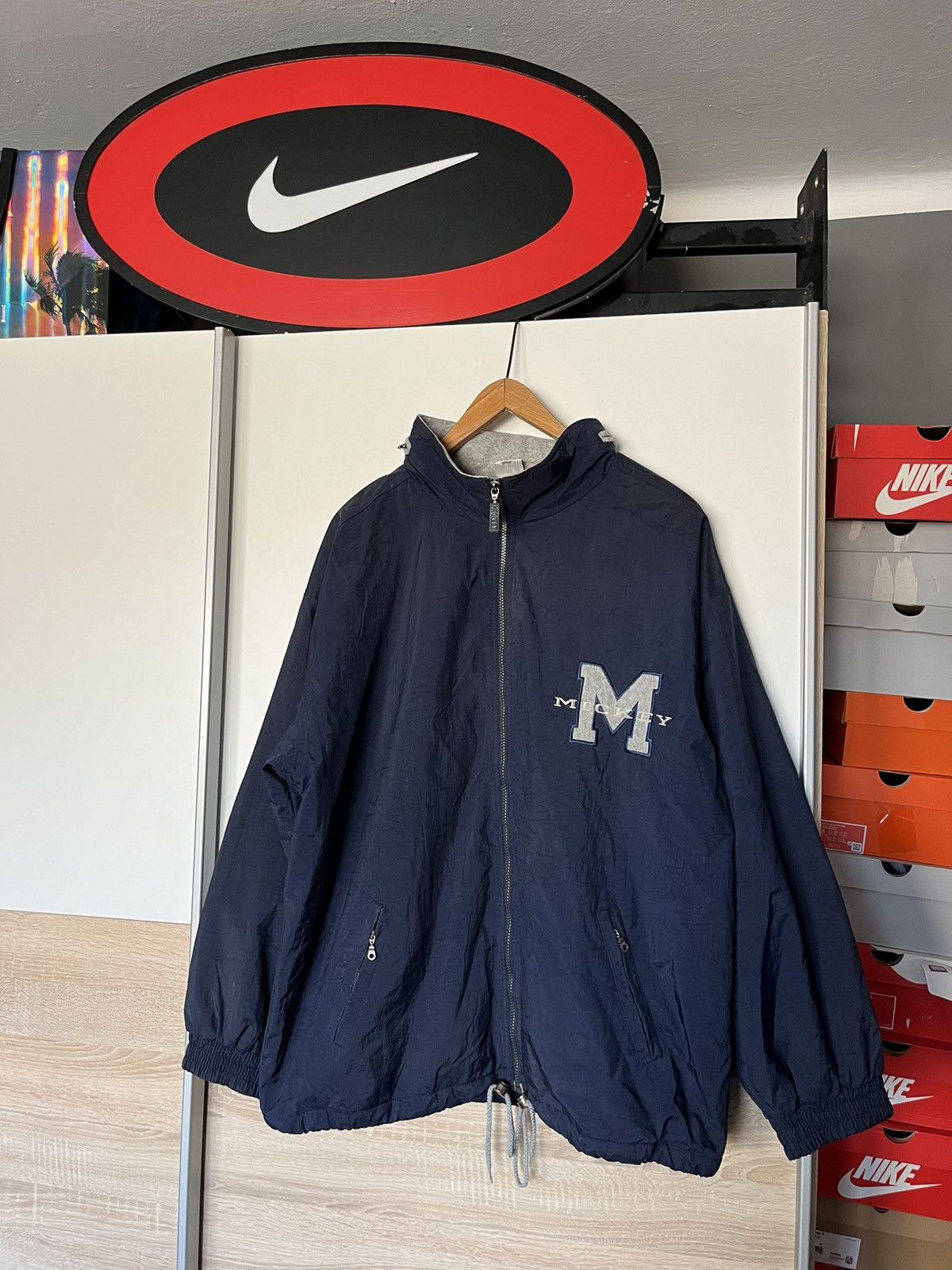 Disney × Mickey Mouse × Vintage Vintage 1980-90’s Disney Store Mickey Mouse Jacket Big M Size US L / EU 52-54 / 3 - 1 Thumbnail