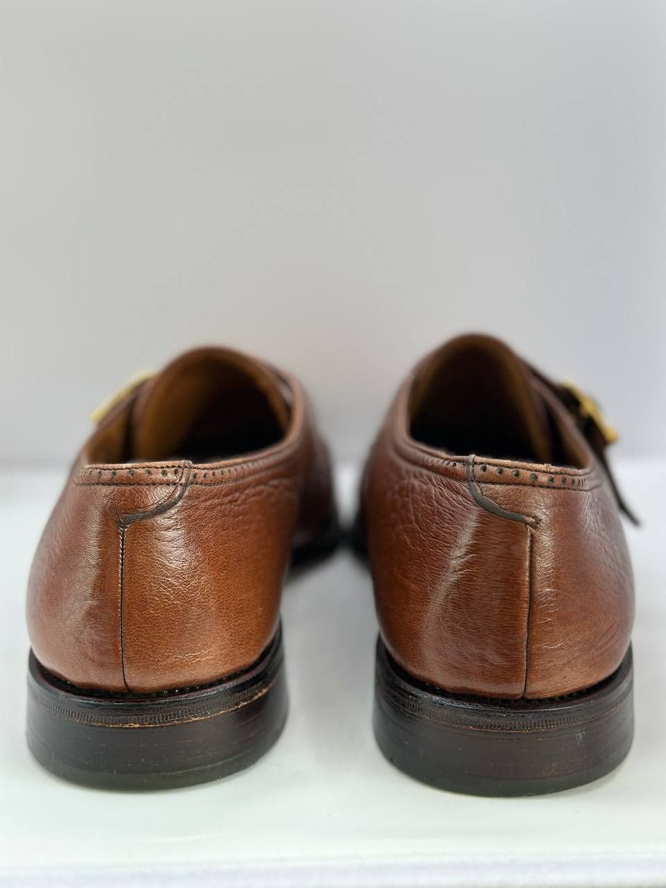 Bally Vintage Bally Goodyear Monk Strap Brogue Shoes 34037 Leather Size US 9.5 / EU 42-43 - 4 Thumbnail