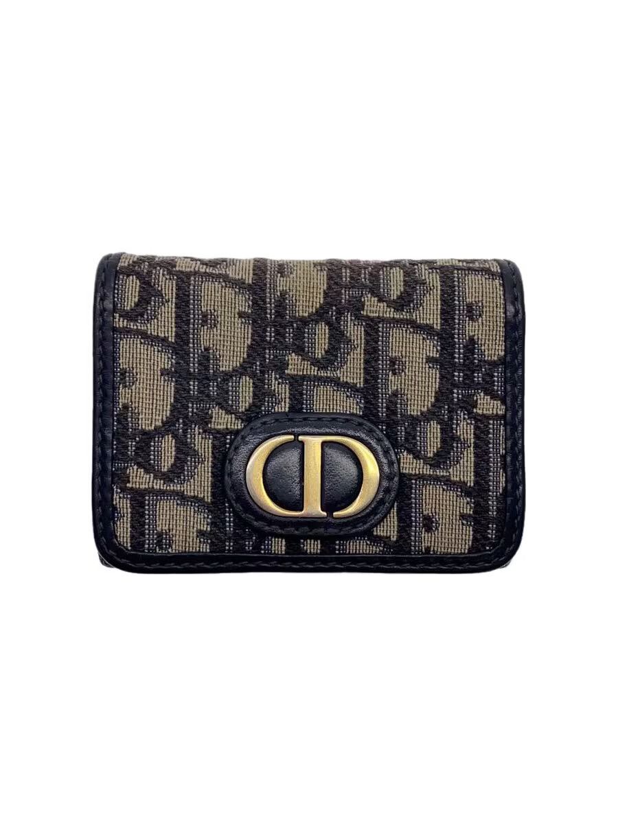 Dior Dior Monogram Bi-Fold Wallet Navy Size ONE SIZE - 1 Thumbnail