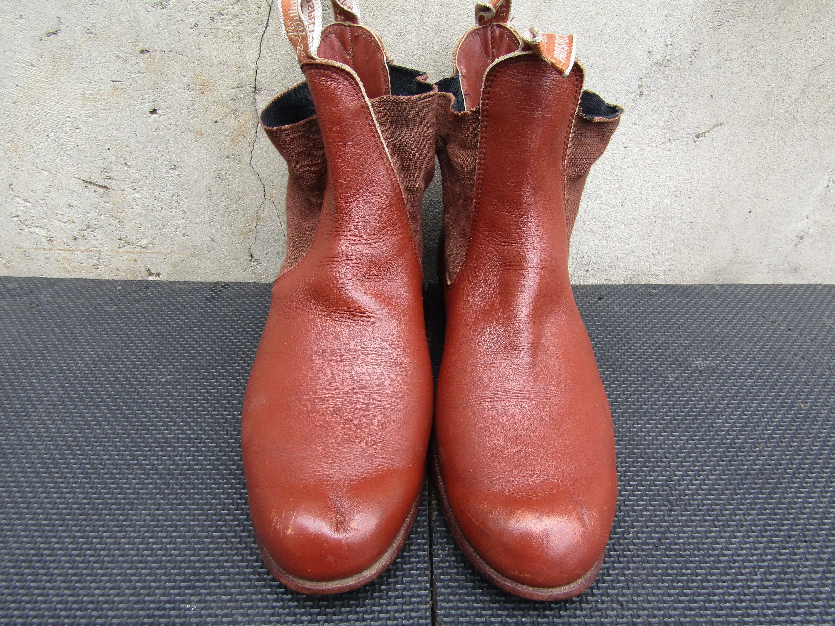 R.M. Williams Vintage RM Williams Mens Boots Bushman Cuban Heel Leather Size US 8.5 / EU 41-42 - 5 Thumbnail