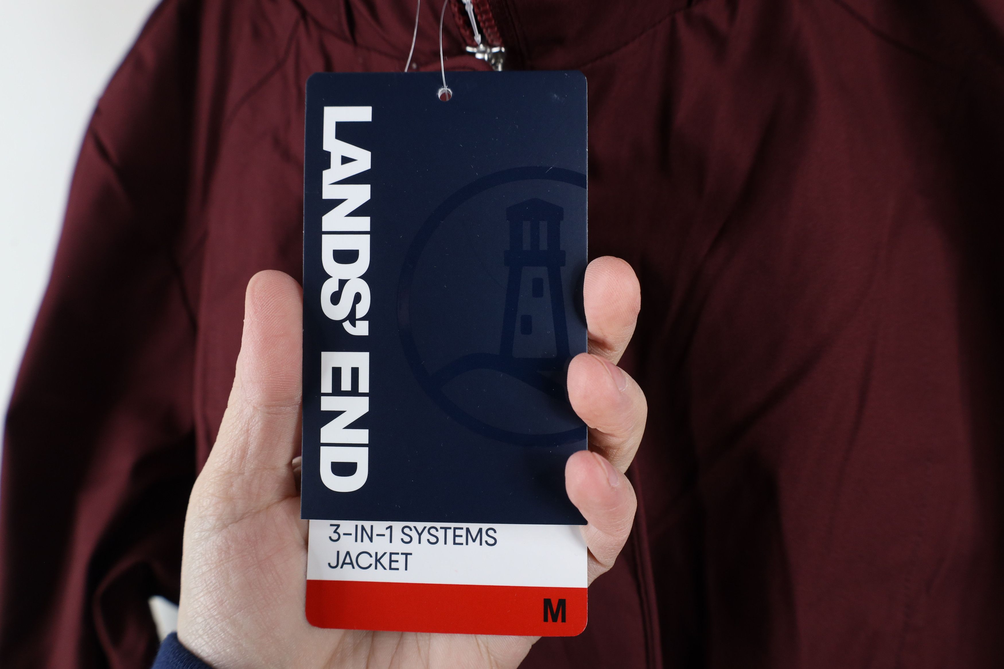 Lands' End × Vintage New Lands End 3 In 1 System Hooded Jacket Puffer Vest Red Size M / US 6-8 / IT 42-44 - 5 Thumbnail