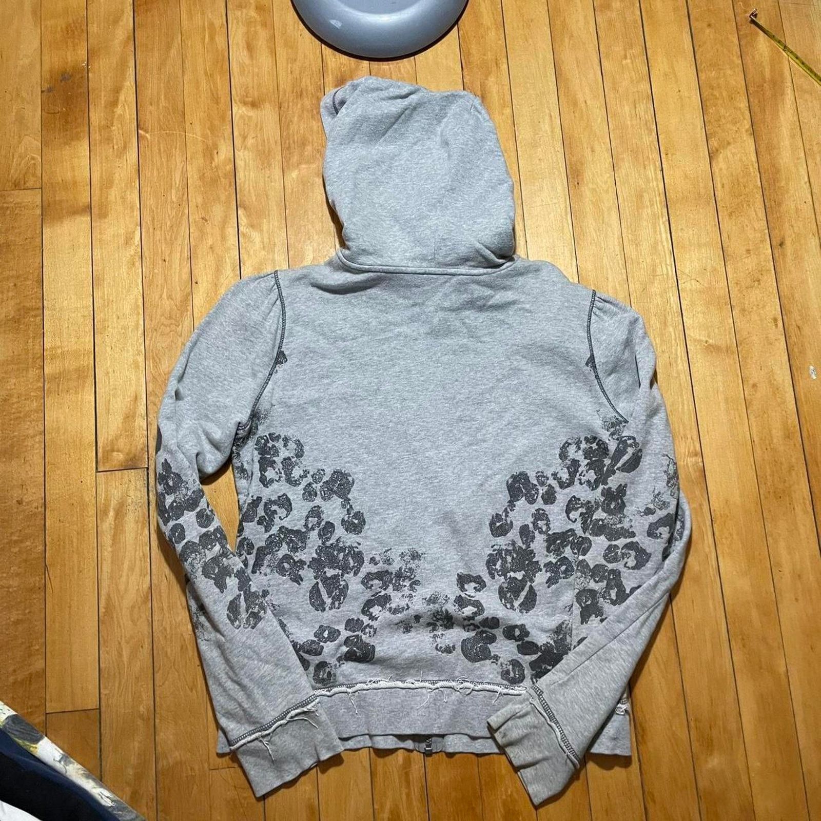 DKNY DKNY Active Hoodie Womens Size M Zip Up Leopard Print Size M / US 6-8 / IT 42-44 - 3 Thumbnail