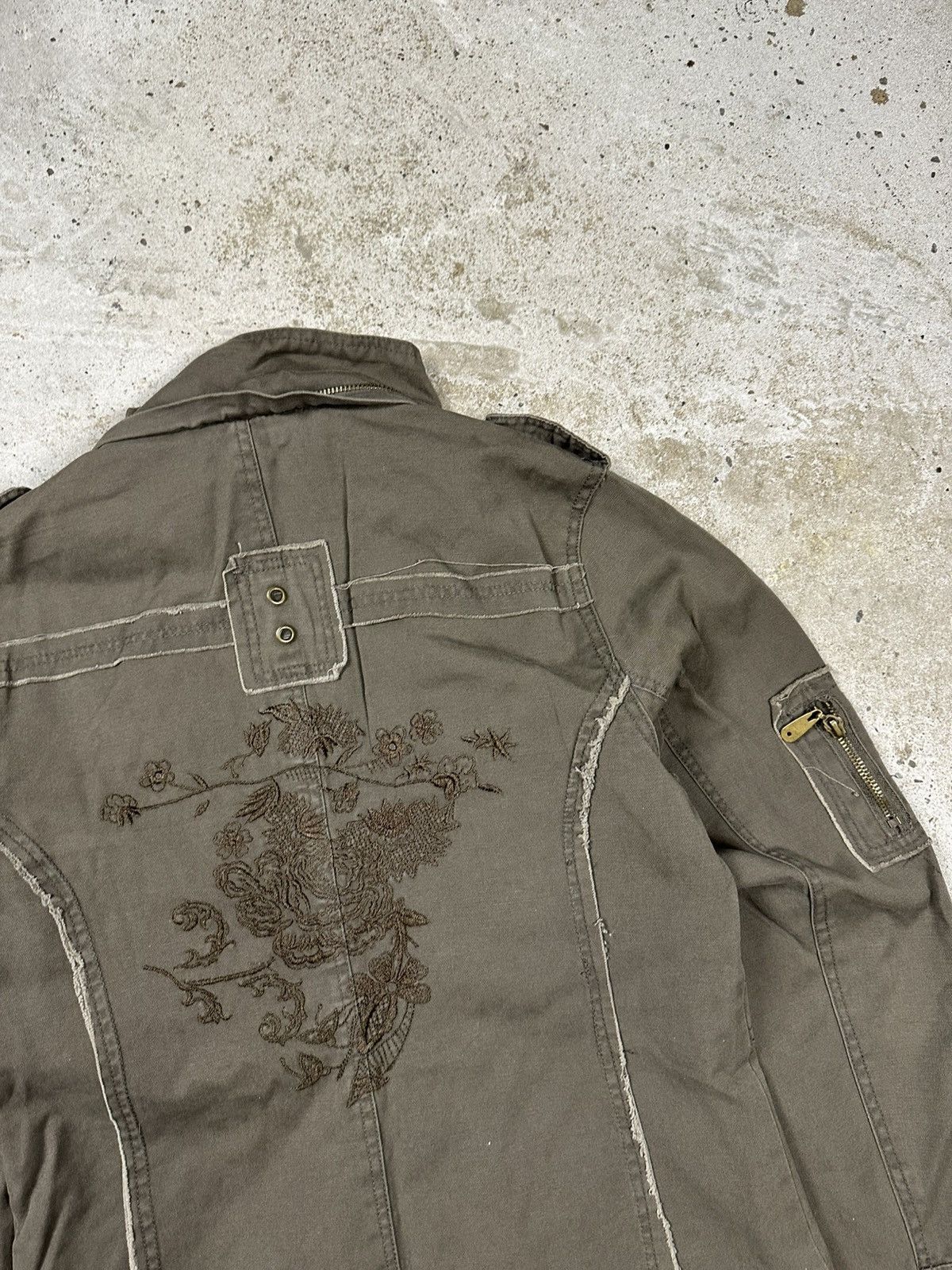 Other Vintage Y2K Army Military Distressed Style Japanese Jacket Size US S / EU 44-46 / 1 - 12 Thumbnail