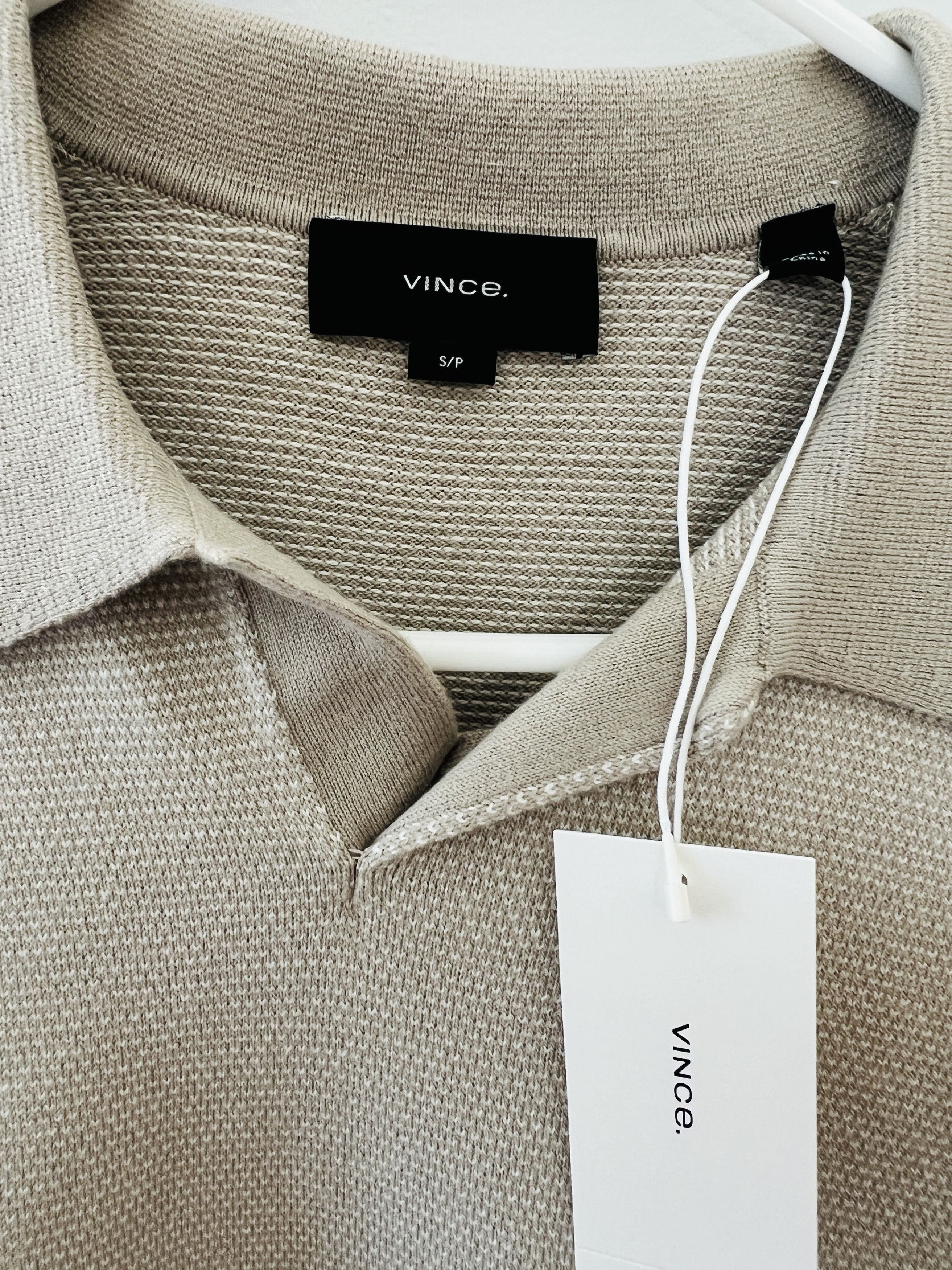 Vince Vince Men’s Birdseye Johnny Collar Polo NWT Size US S / EU 44-46 / 1 - 4 Thumbnail