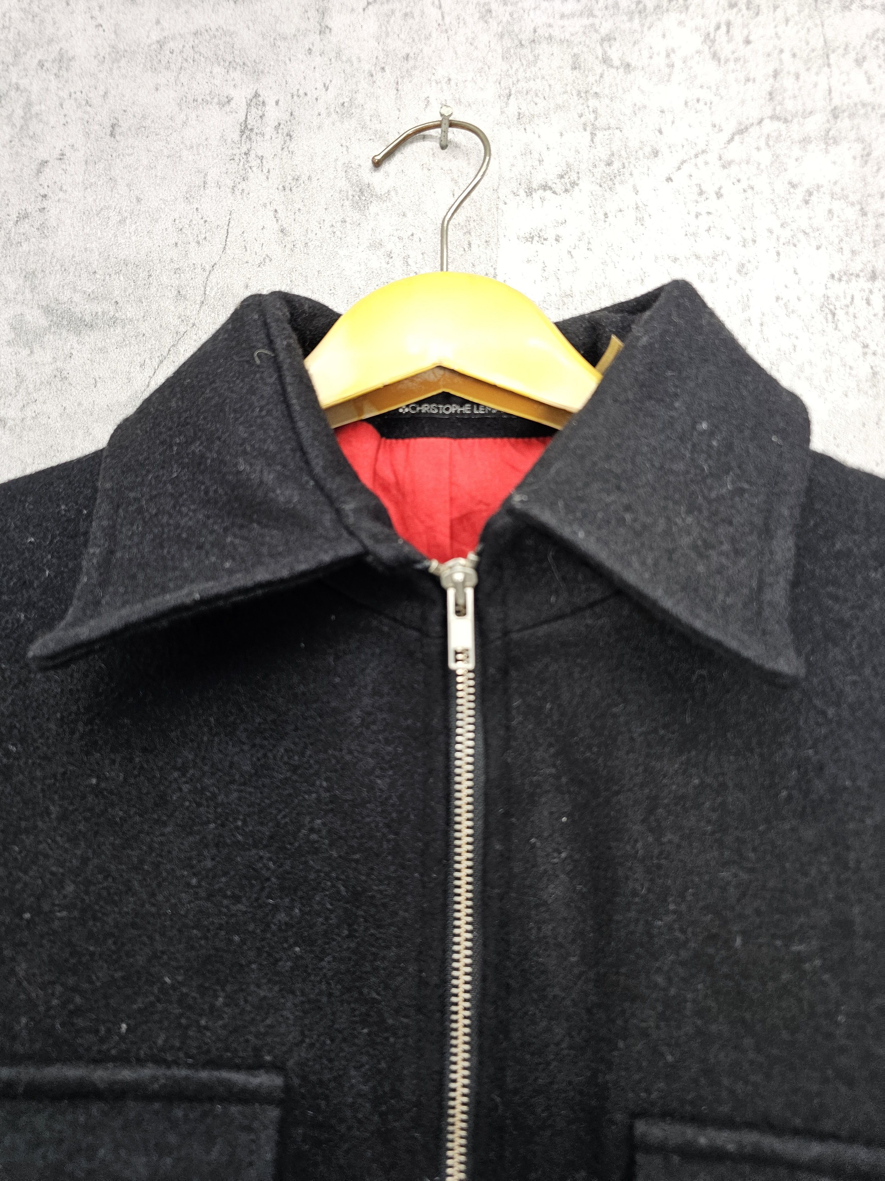 Christophe Lemaire Vintage CHRISTOPHE LEMAIRE Winter Black Wool Jacket J0091 Size US L / EU 52-54 / 3 - 8 Thumbnail