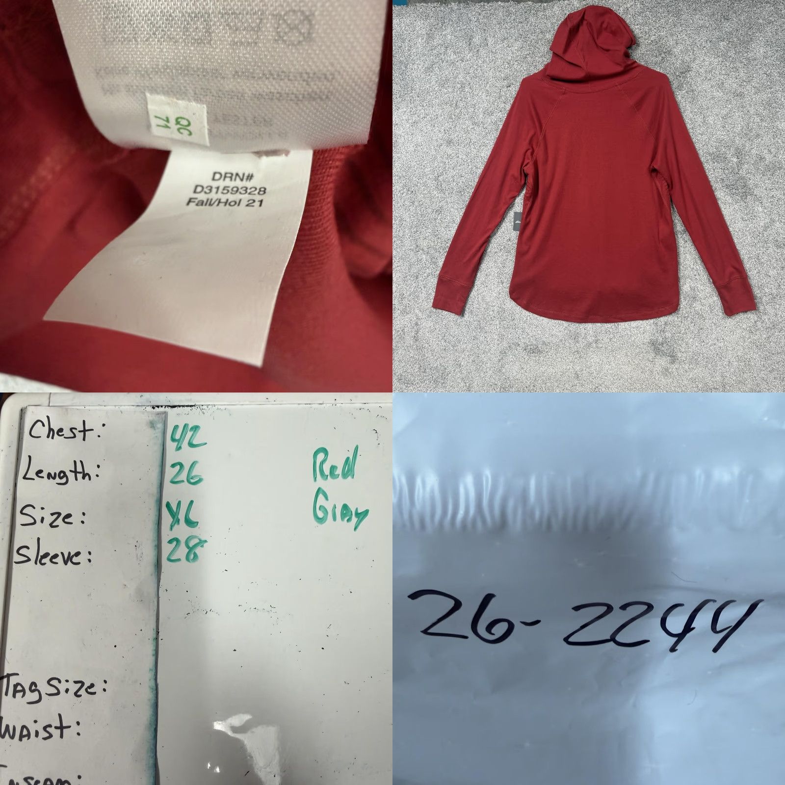 Eddie Bauer VINTAGE? No. Eddie Bauer Hoodie Womens XL Red Striped Pullover Preppy Cabincore Granola Girl Size XL / US 12-14 / IT 48-50 - 9 Thumbnail