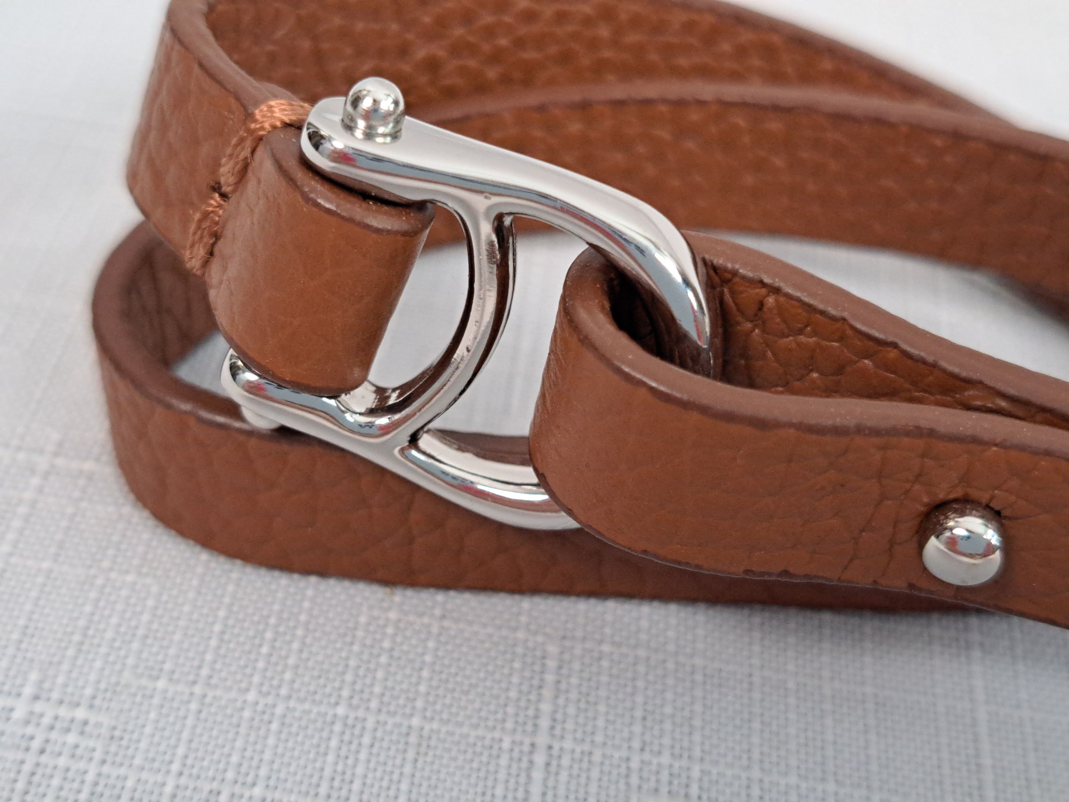 Aigner Aigner double tour leather bracelet In brown. Size ONE SIZE - 3 Thumbnail