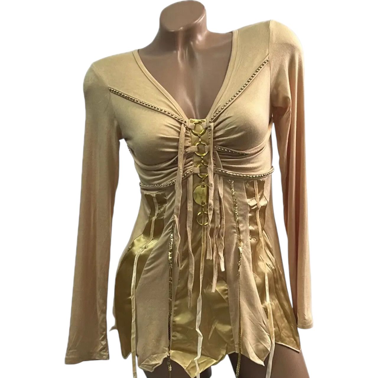 Japanese Brand Avant garde longsleeve asymmetric blouse sz S Size S / US 4 / IT 40 - 1 Thumbnail