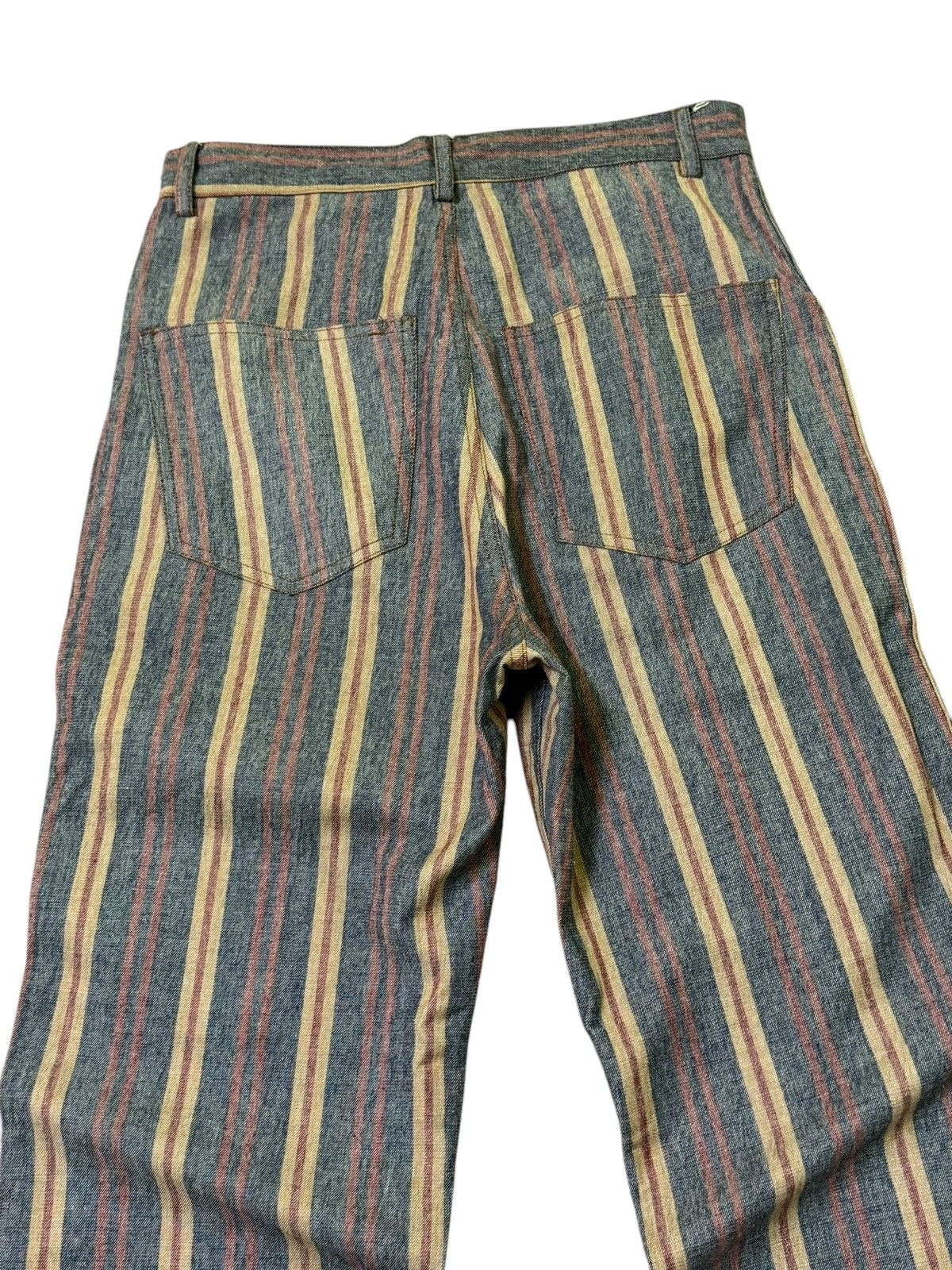 Hysteric Glamour Retro Striped Flared Pants with Boho Vibes Size US 27 - 9 Thumbnail