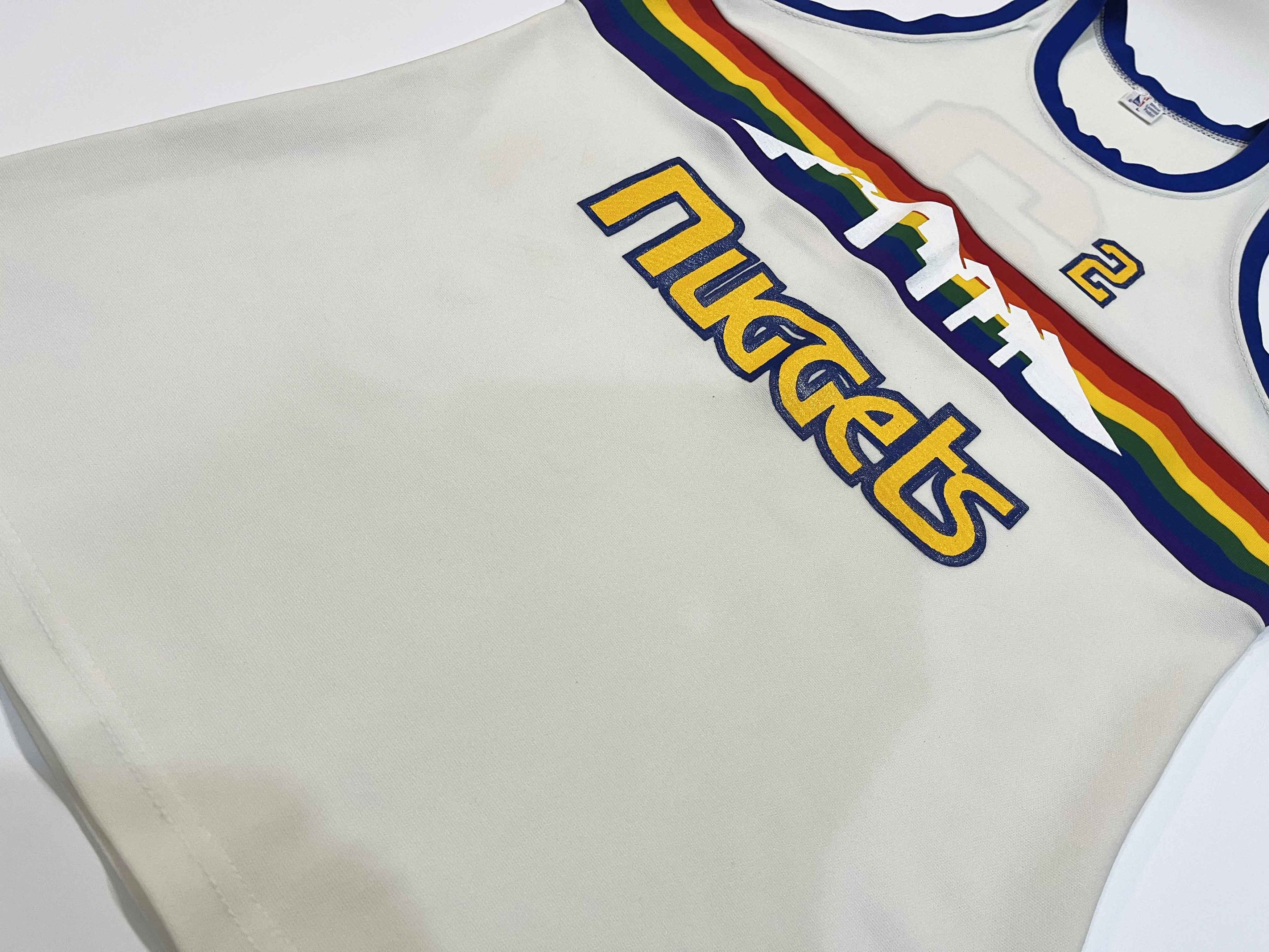 Other Vintage Sand Knit NBA Denver Nuggets ALEX ENGLISH #2 Jersey Size US L / EU 52-54 / 3 - 8 Thumbnail