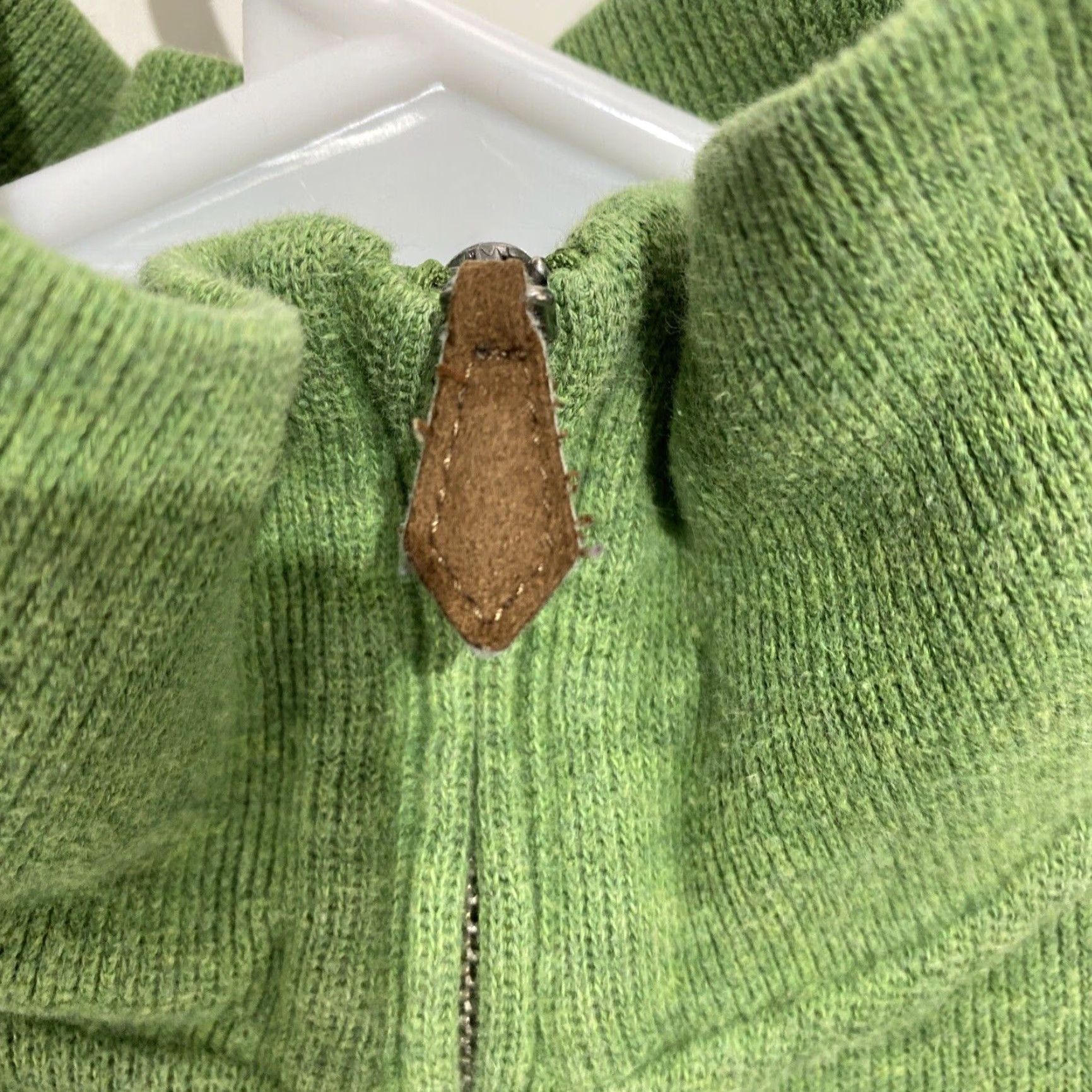 Polo Ralph Lauren Polo Ralph Lauren Pullover 1/4 Zip Sweater L Men Green Embroidered Logo Knit Cotton Mock Neck Zip Size US L / EU 52-54 / 3 - 3 Thumbnail