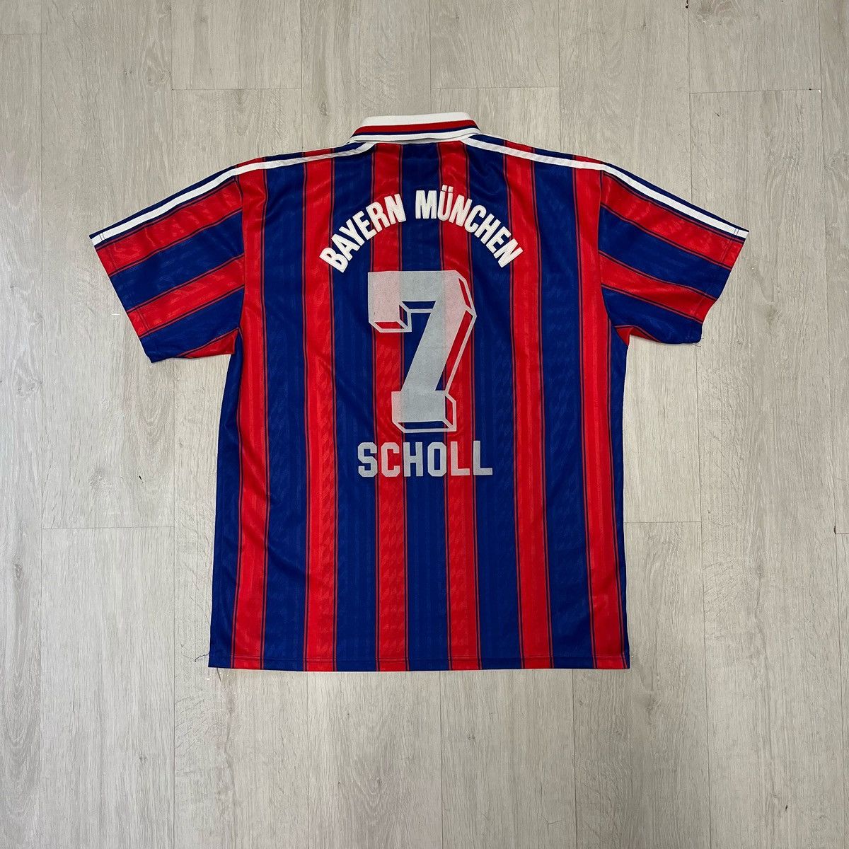 Adidas Bayern Munchen 1995/1997 away jersey #7 Scholl Size US XL / EU 56 / 4 - 2 Thumbnail