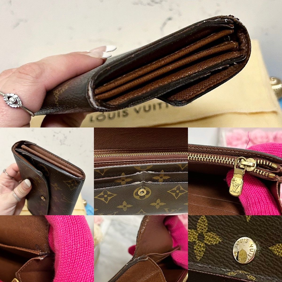 Louis Vuitton Authentic Louis Vuitton Classic Monogram Vintage Sara Wallet Size ONE SIZE - 8 Thumbnail