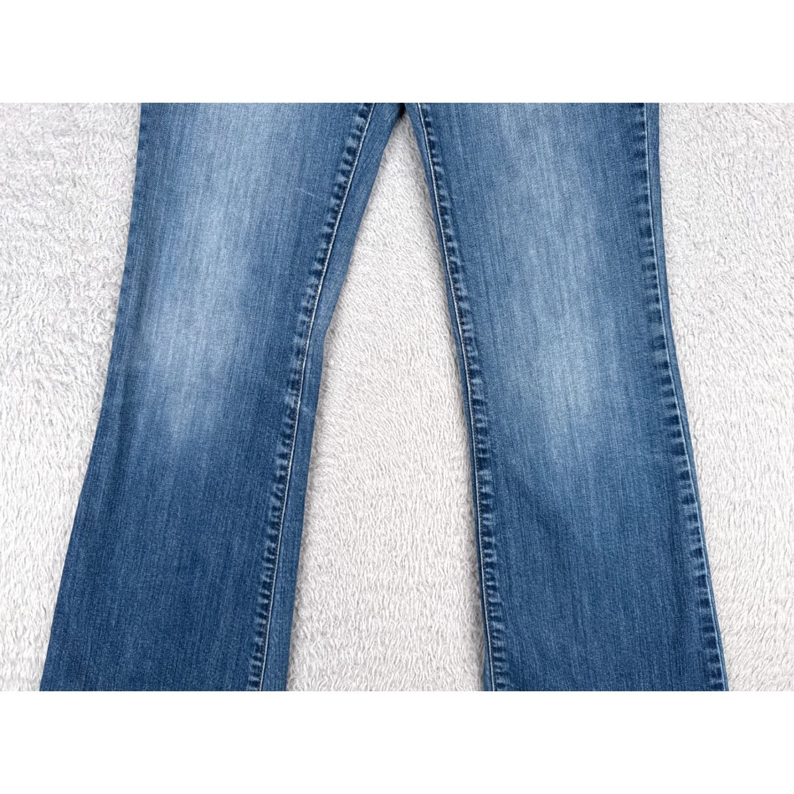 Calvin Klein VINTAGE Calvin Klein Jeans Women Bootcut Jeans 28x32 Blue Denim Low Rise Stretch 90s Girls Size 28" / US 6 / IT 42 - 3 Thumbnail