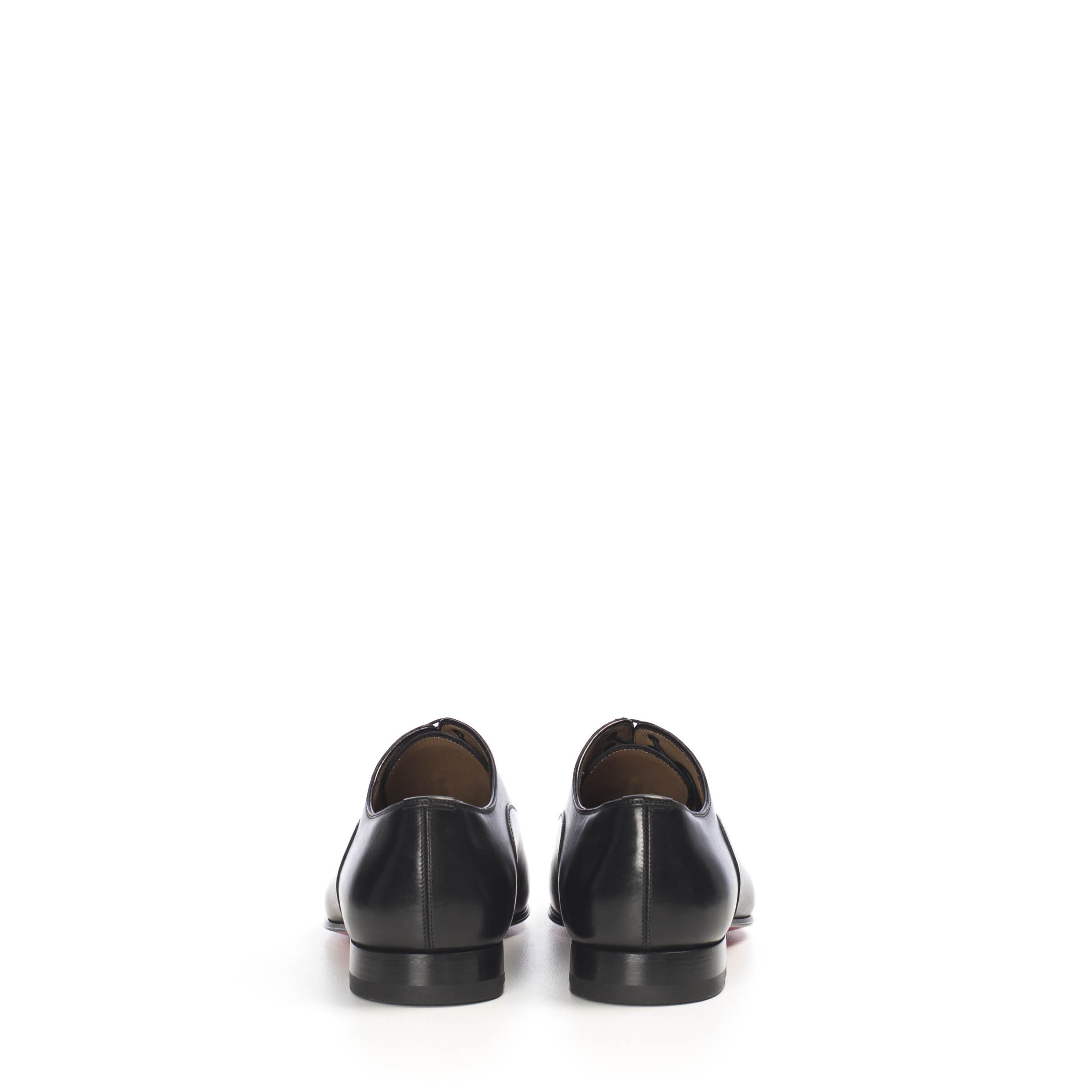 Christian Louboutin Black Leather Greggo Oxford Shoes Size 39,5 Size US 6.5 / EU 39-40 - 6 Thumbnail